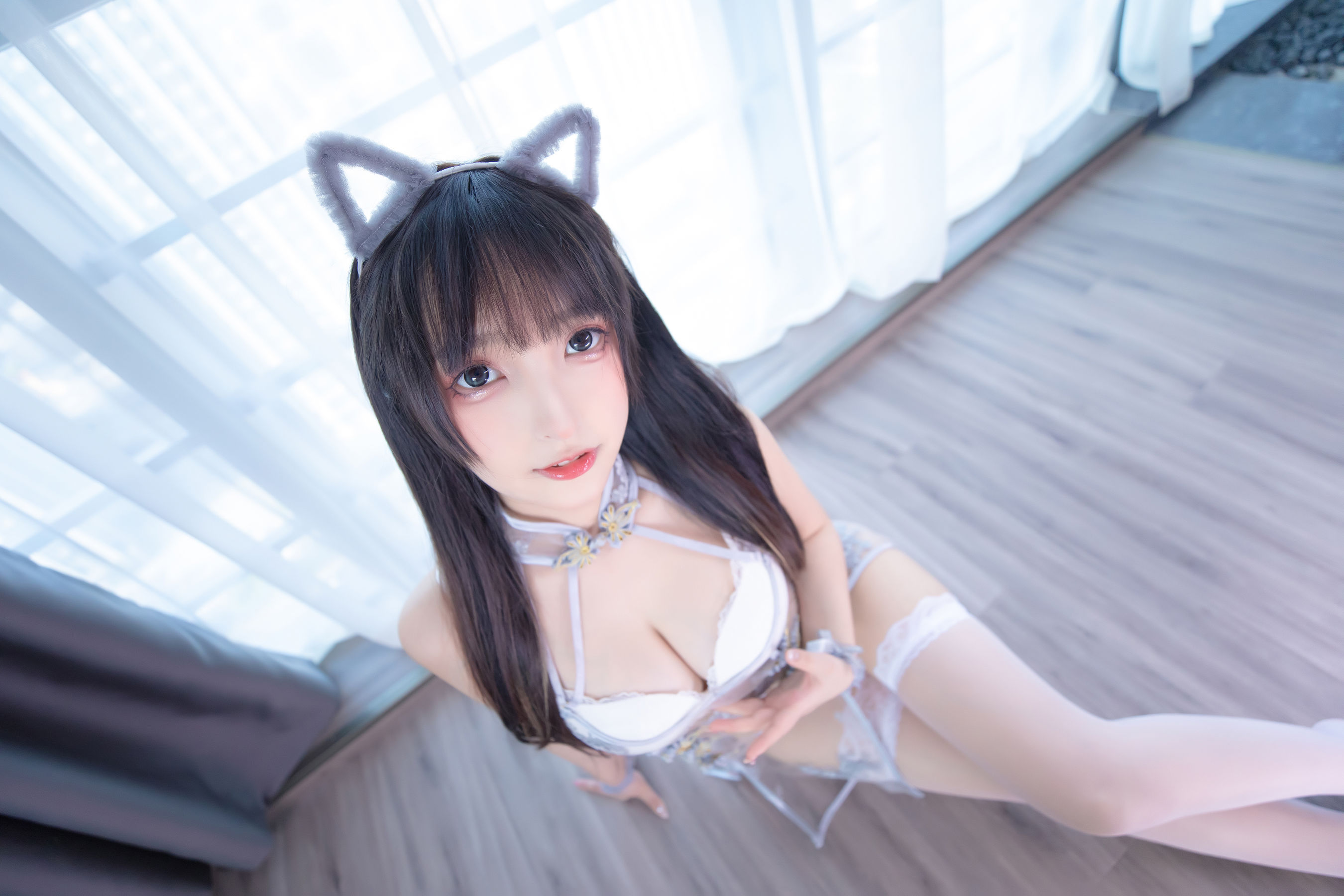 萝莉神楽板真冬 之羞涩喵喵 Cosplay-第5张