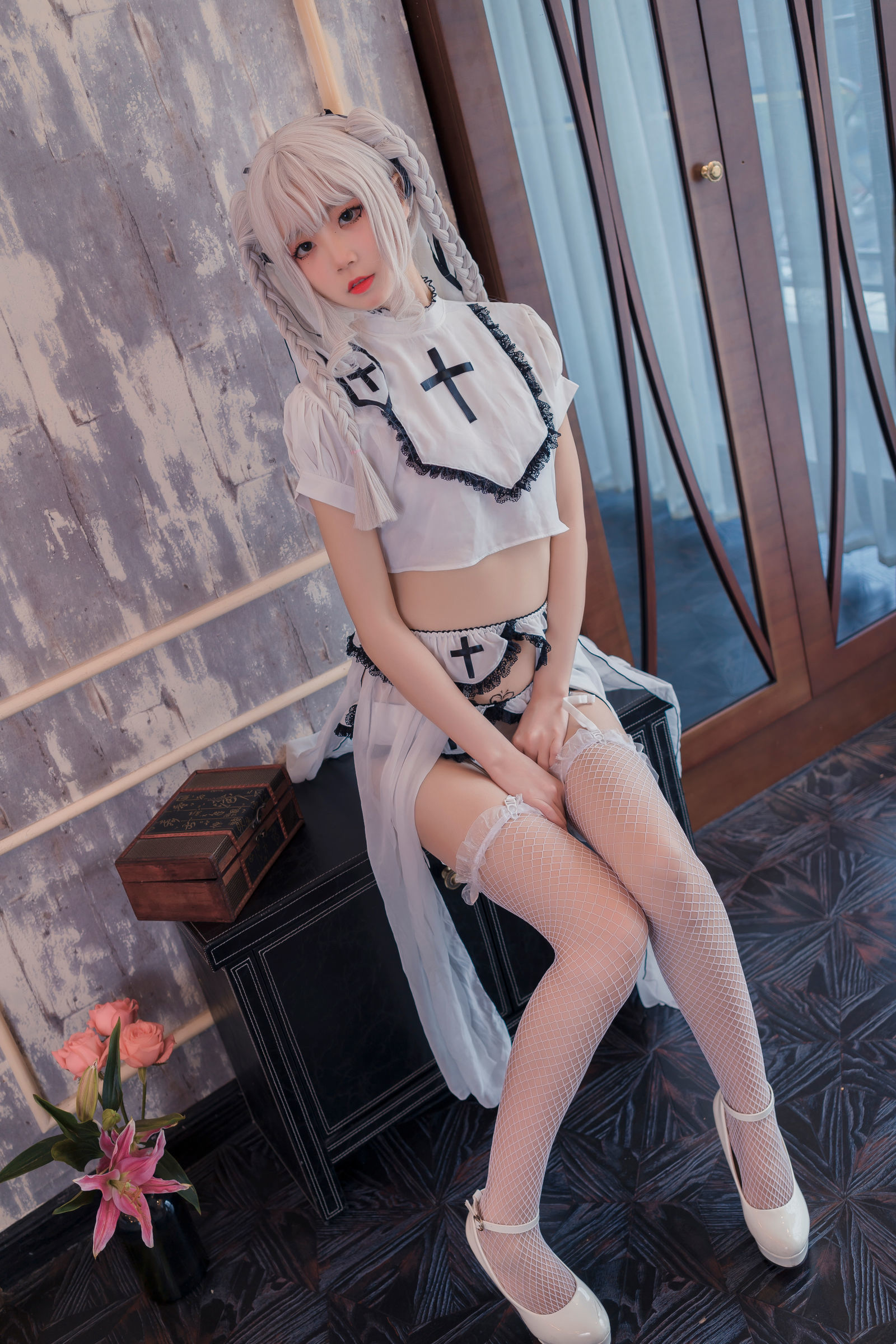 [萝莉COS] 清纯少女五更百鬼 – 黑白 Cosplay-第57张