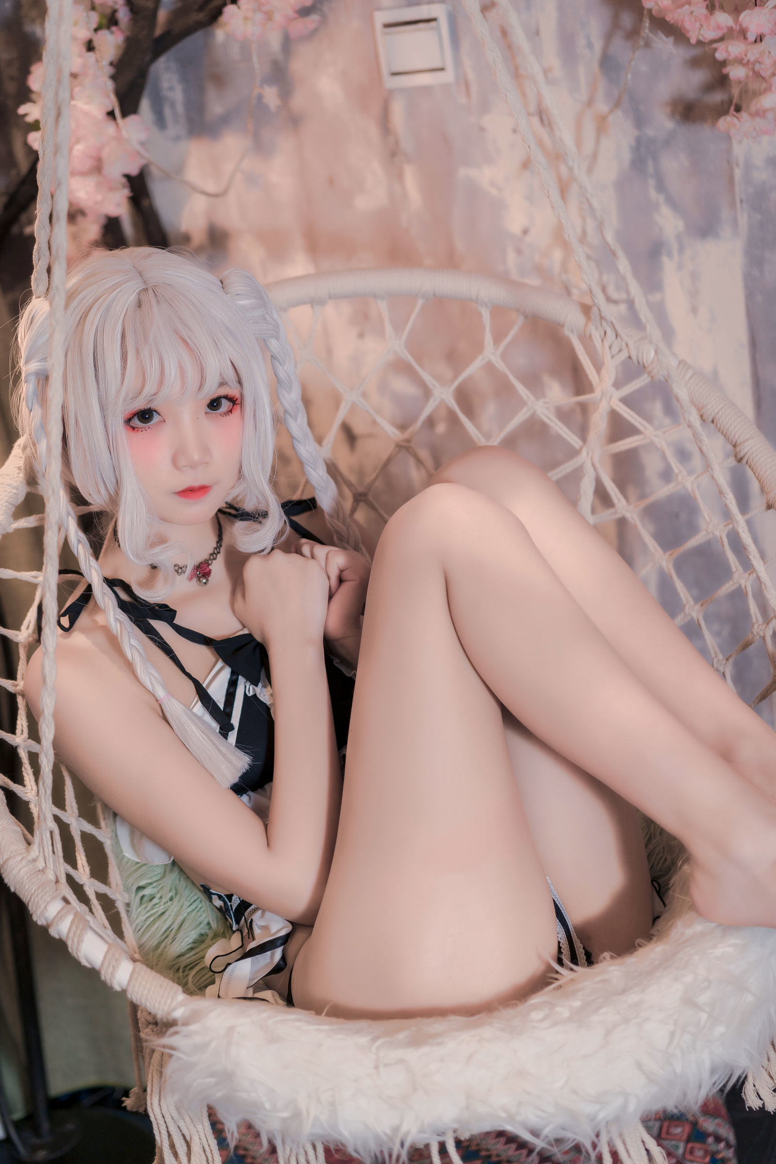 [萝莉COS] 清纯少女五更百鬼 – 黑白 Cosplay-第10张