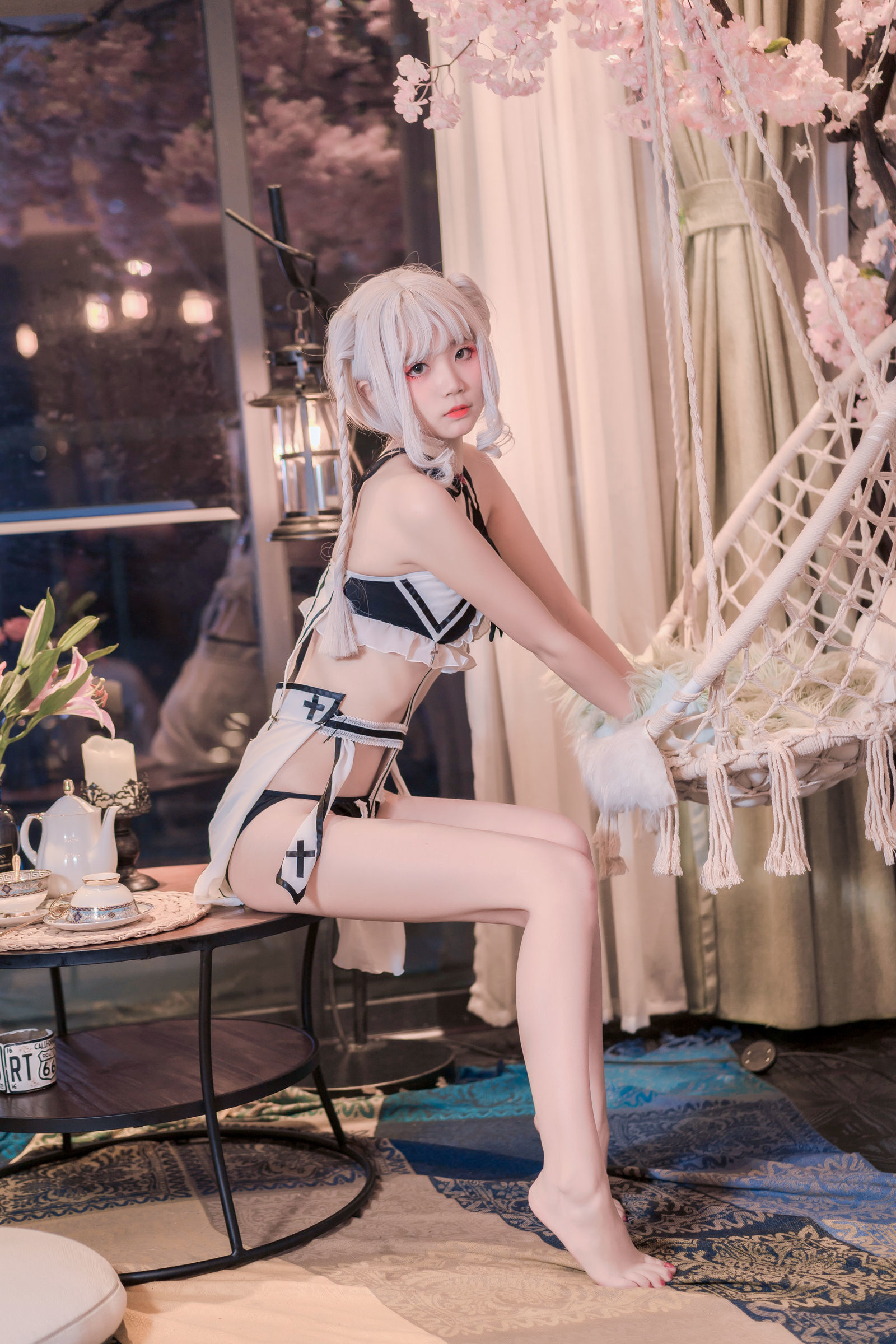 [萝莉COS] 清纯少女五更百鬼 – 黑白 Cosplay-第5张