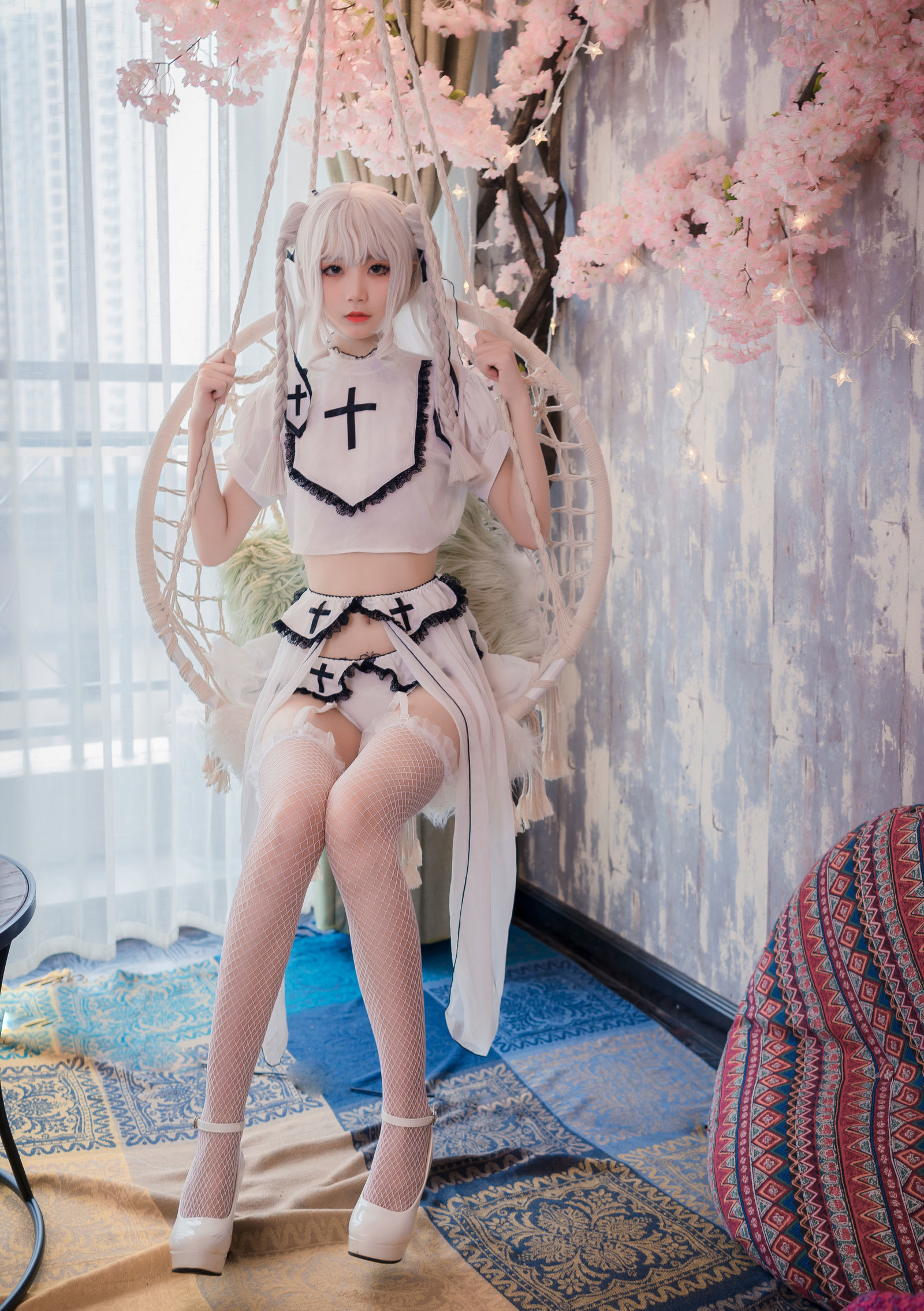 [萝莉COS] 清纯少女五更百鬼 – 黑白 Cosplay-第73张