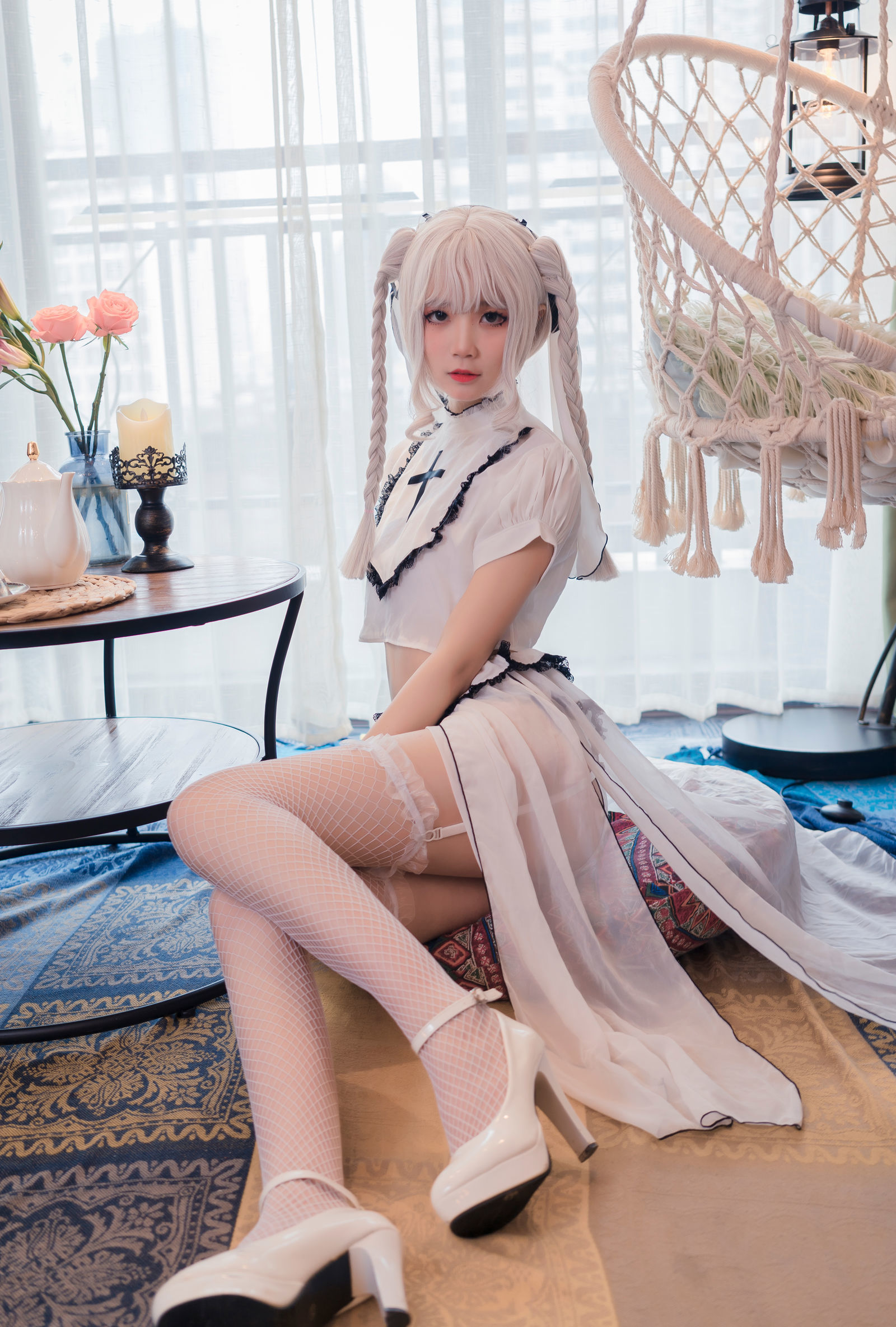 [萝莉COS] 清纯少女五更百鬼 – 黑白 Cosplay-第72张
