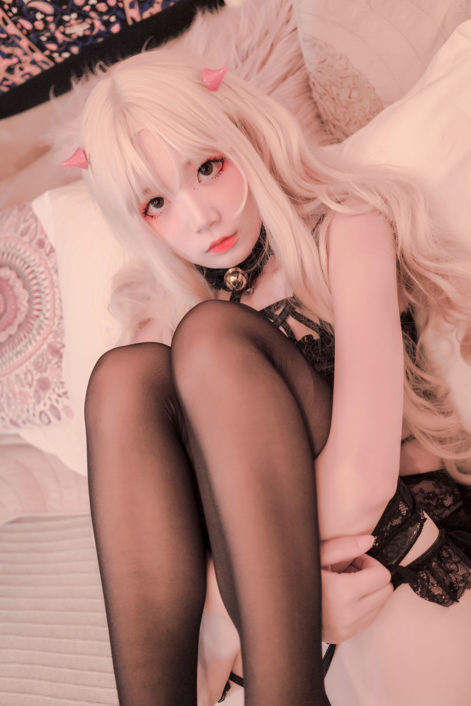 [萝莉COS] 清纯少女五更百鬼 – 黑白 Cosplay-第19张