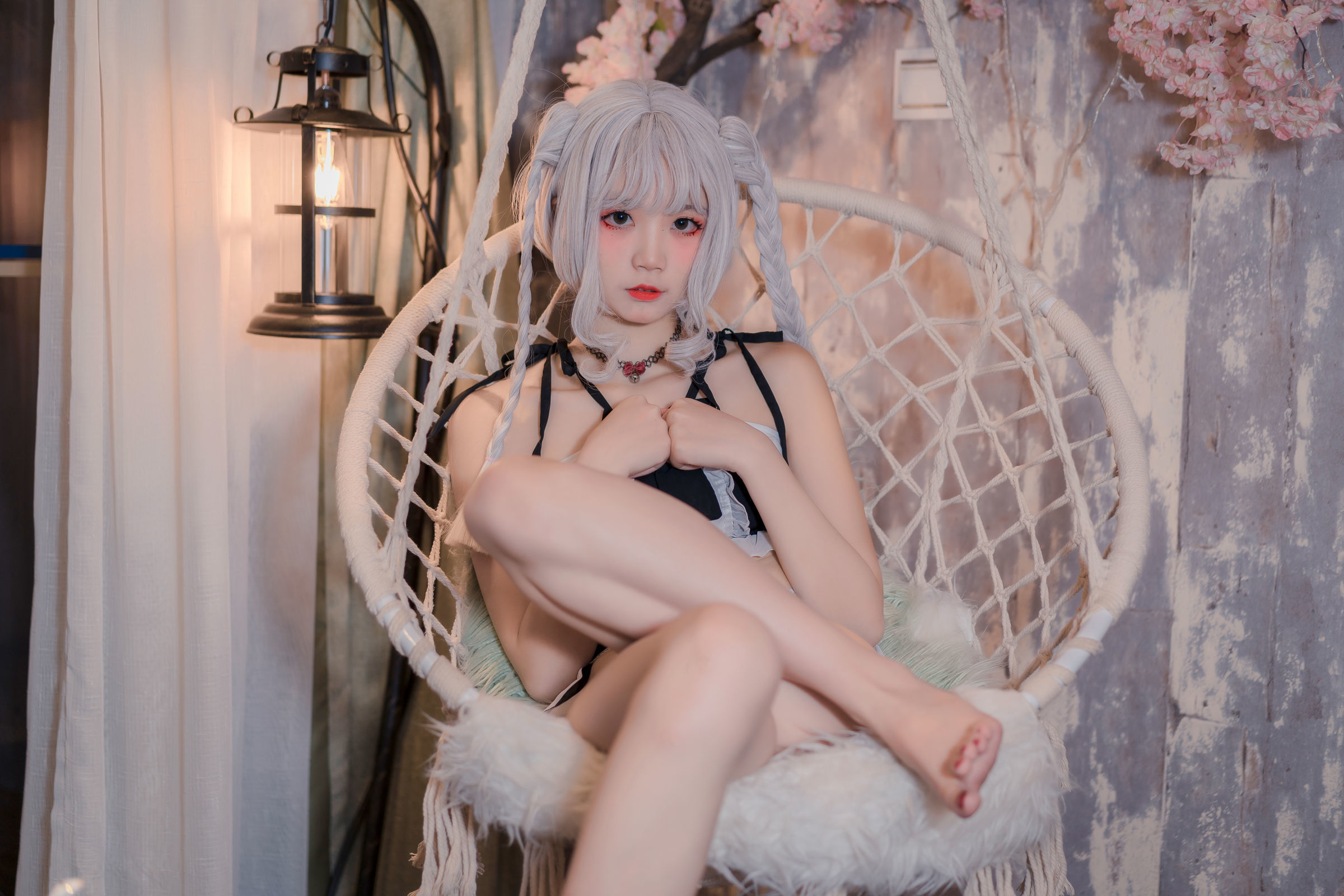 [萝莉COS] 清纯少女五更百鬼 – 黑白 Cosplay-第14张