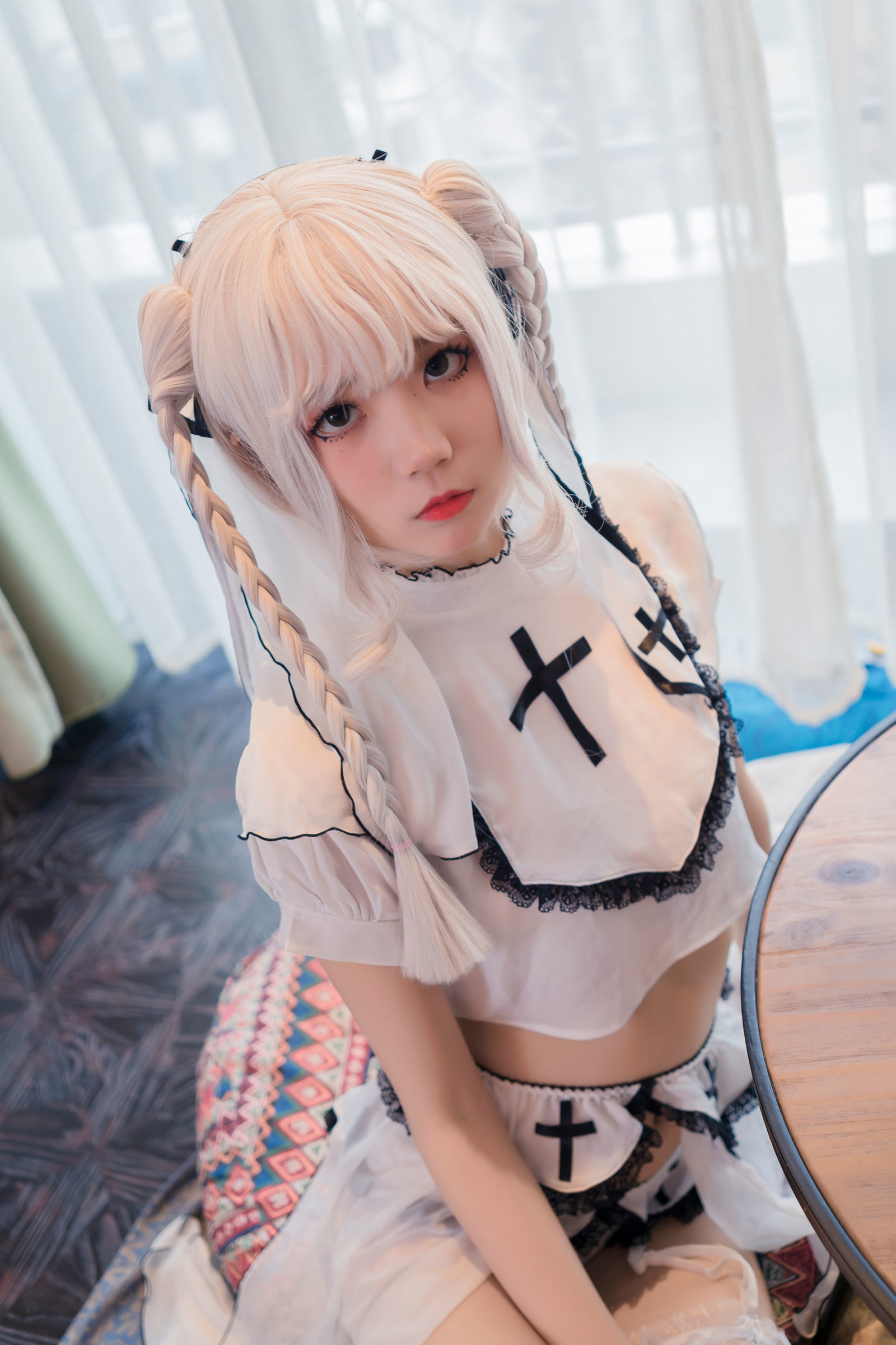 [萝莉COS] 清纯少女五更百鬼 – 黑白 Cosplay-第68张