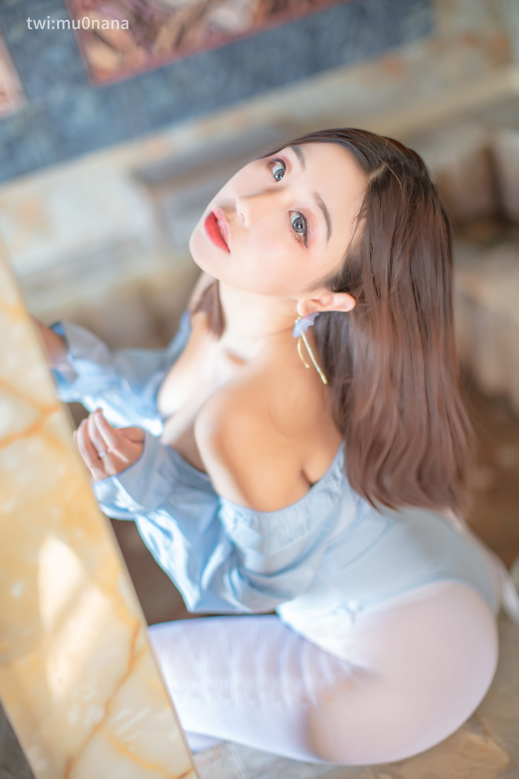 动漫博主穆零Mu0 – 温泉 白丝 Cosplay-第16张