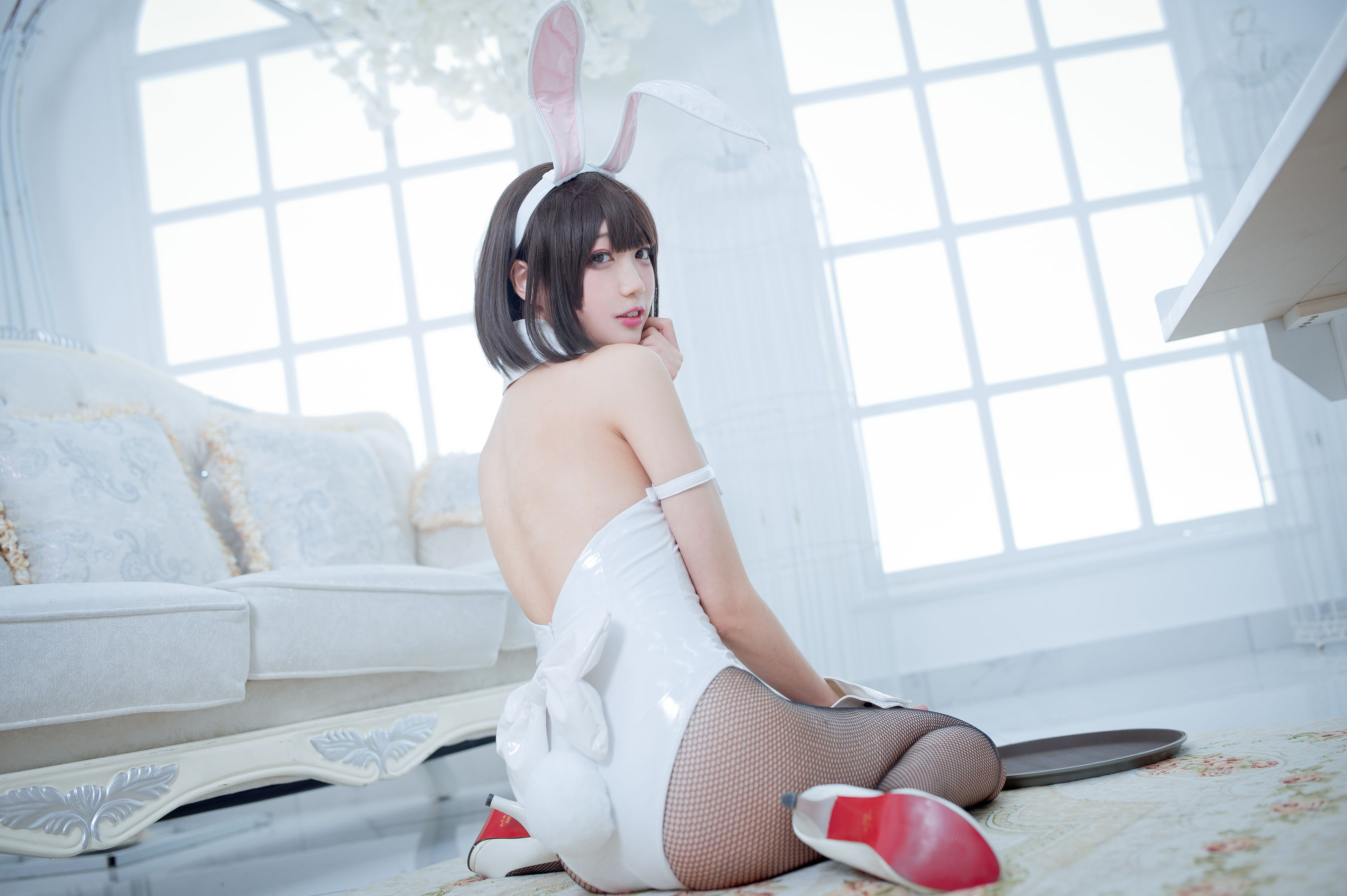 周叽是可爱兔兔 – 加藤惠兔女郎 Cosplay-第18张