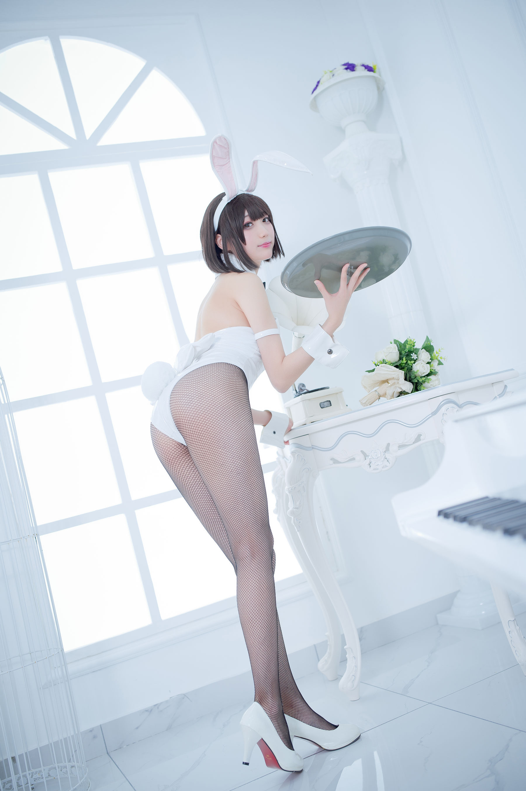 周叽是可爱兔兔 – 加藤惠兔女郎 Cosplay-第19张