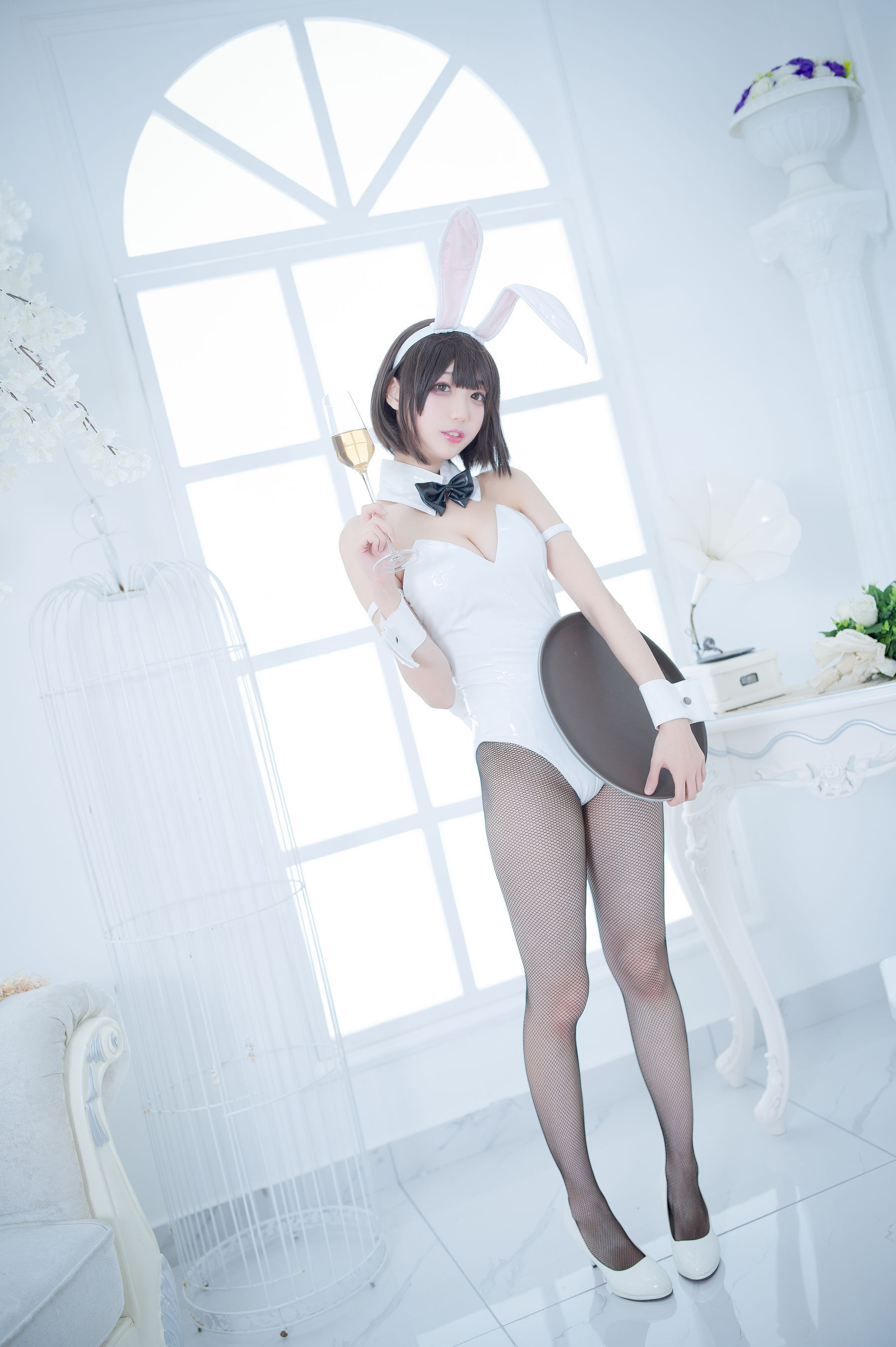 周叽是可爱兔兔 – 加藤惠兔女郎 Cosplay-第3张