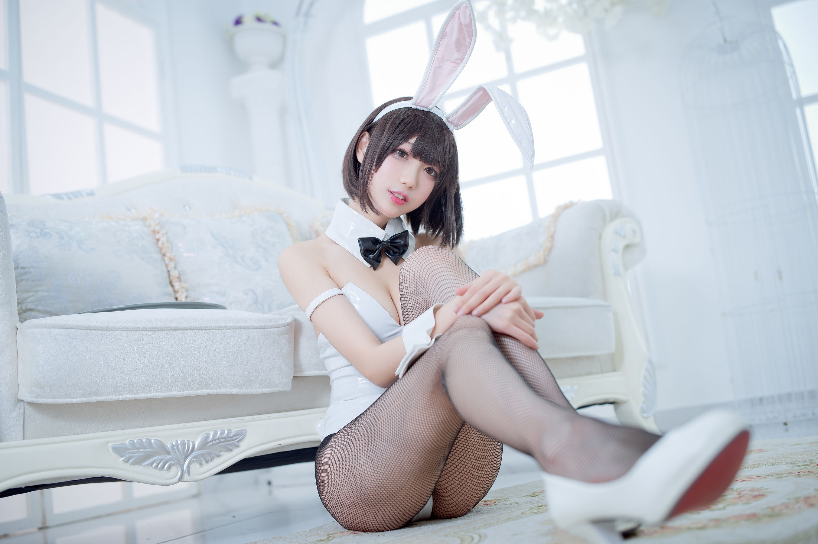 周叽是可爱兔兔 – 加藤惠兔女郎 Cosplay-第21张