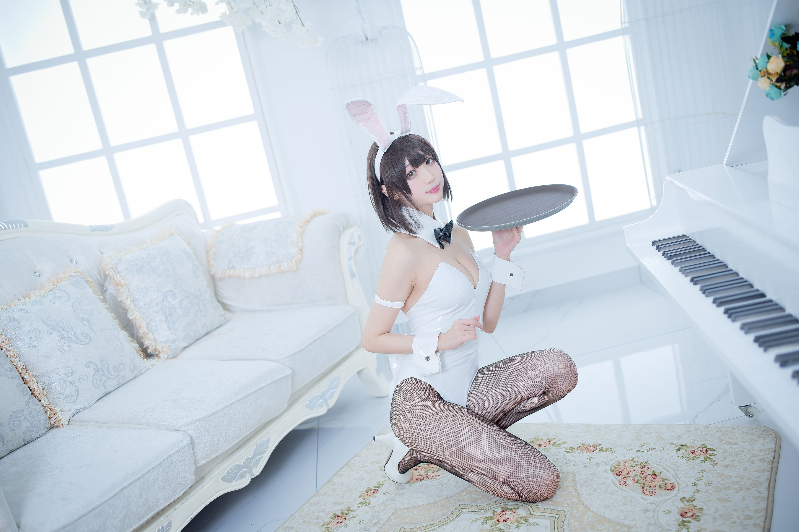 周叽是可爱兔兔 – 加藤惠兔女郎 Cosplay-第26张