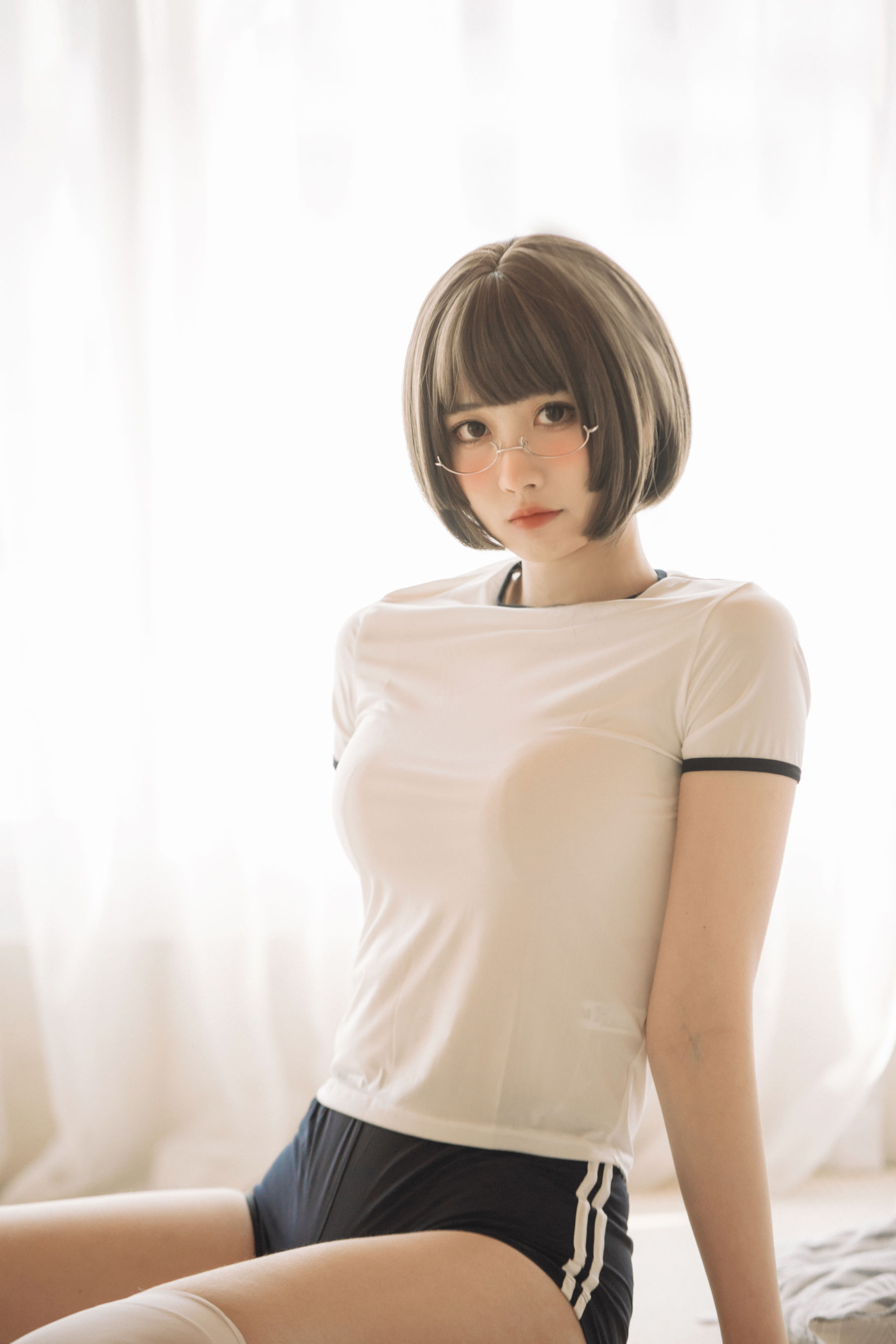次元少女念雪ww – 体操服 Cosplay-第6张
