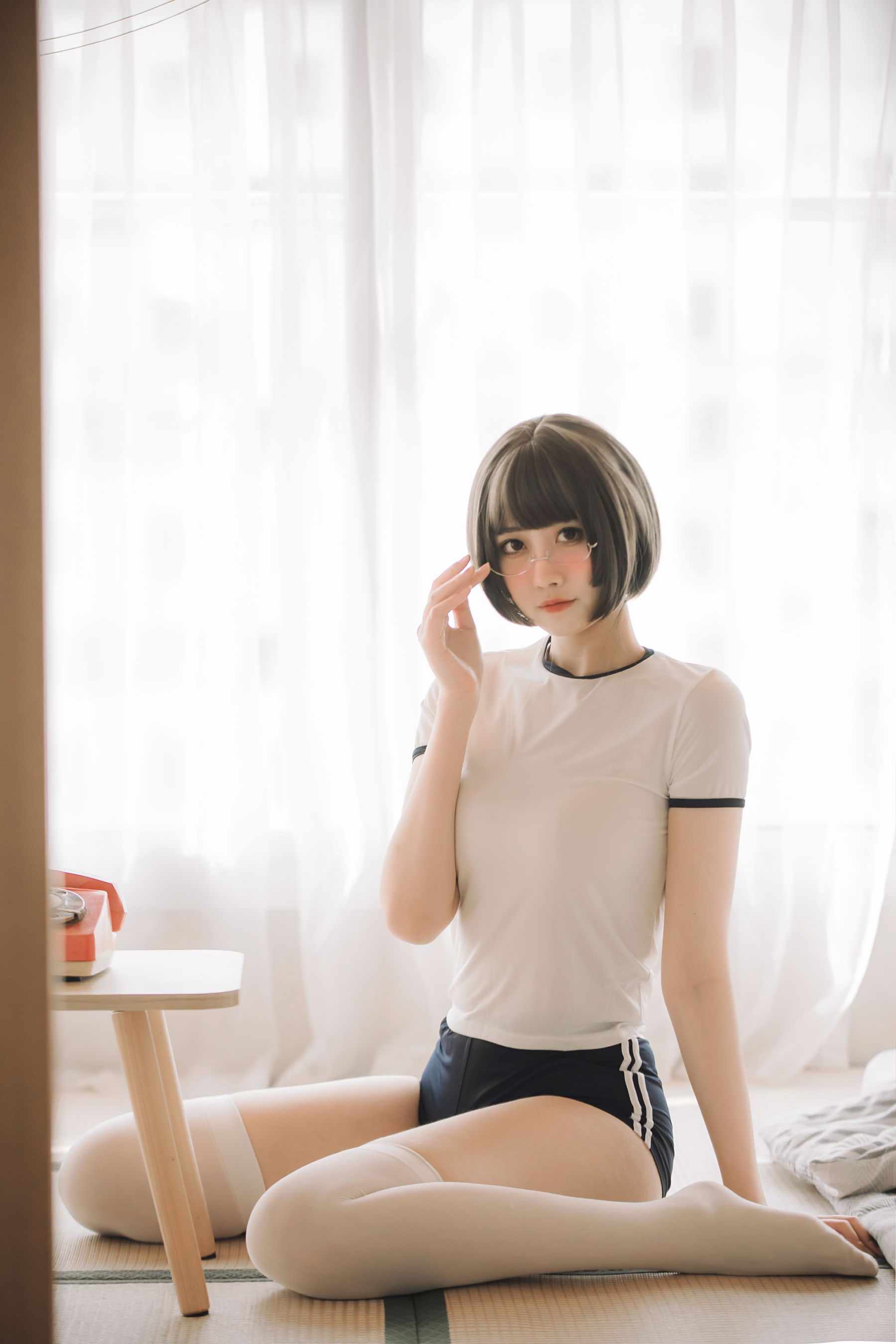 次元少女念雪ww – 体操服 Cosplay-第2张