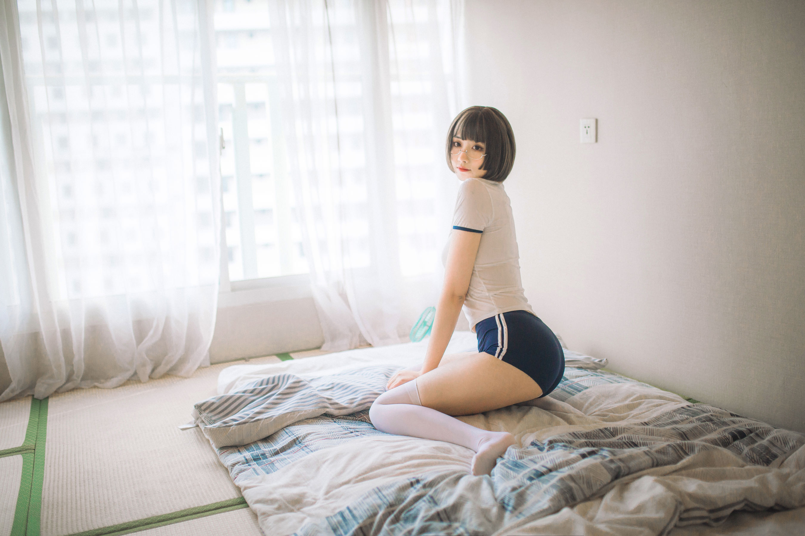 次元少女念雪ww – 体操服 Cosplay-第4张