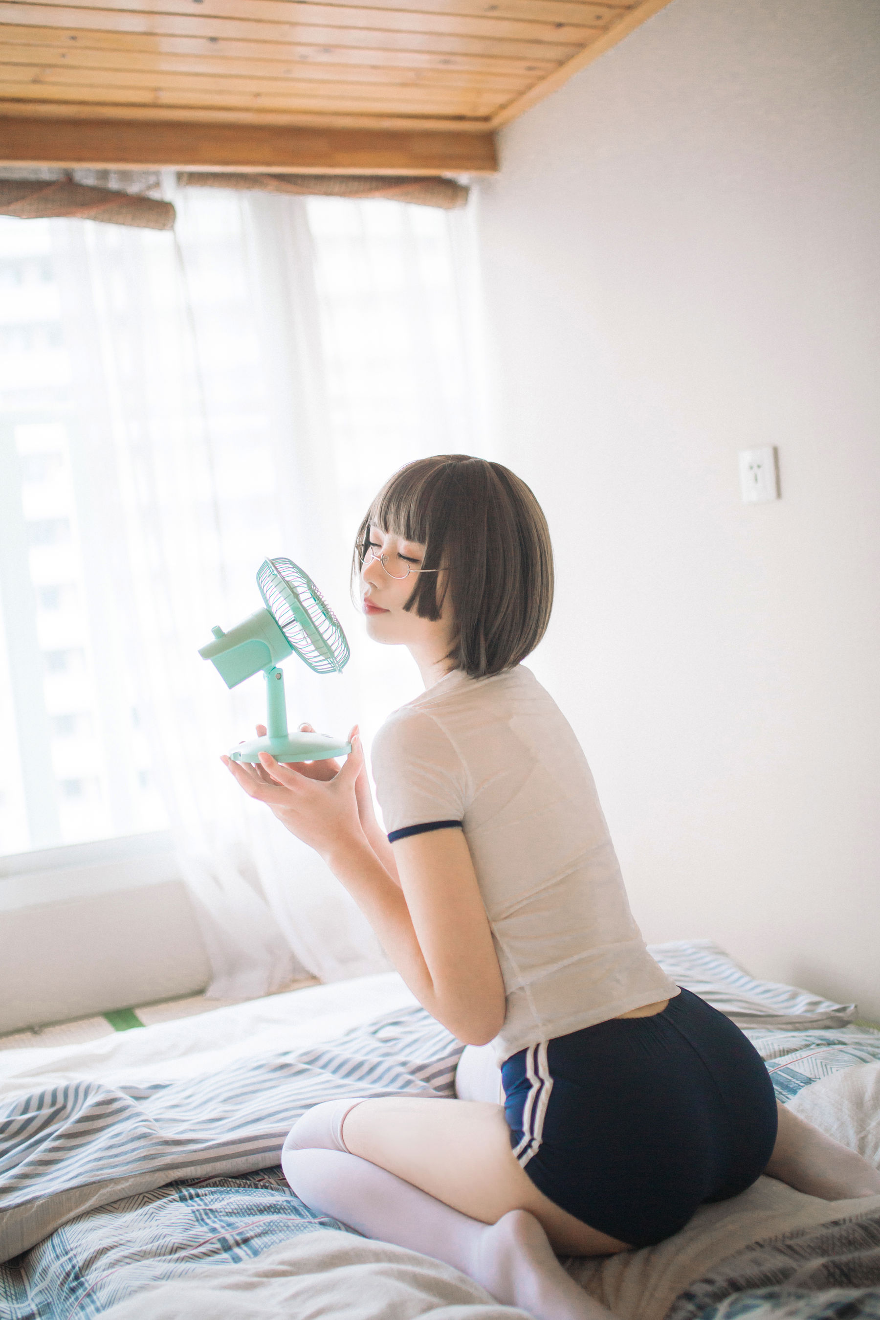 次元少女念雪ww – 体操服 Cosplay-第5张