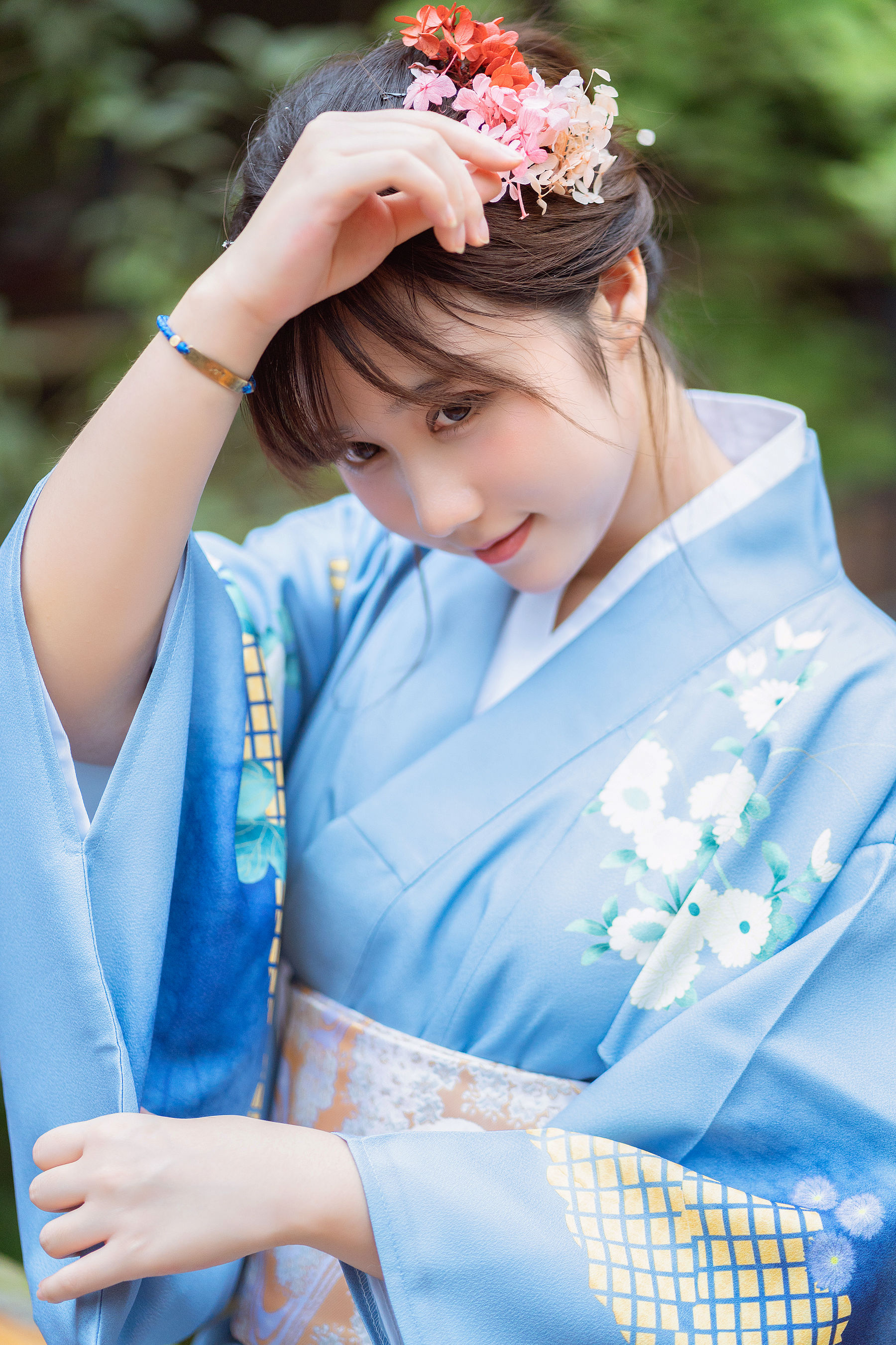 微博福利姬镜酱 私奔之和服 Cosplay-第17张