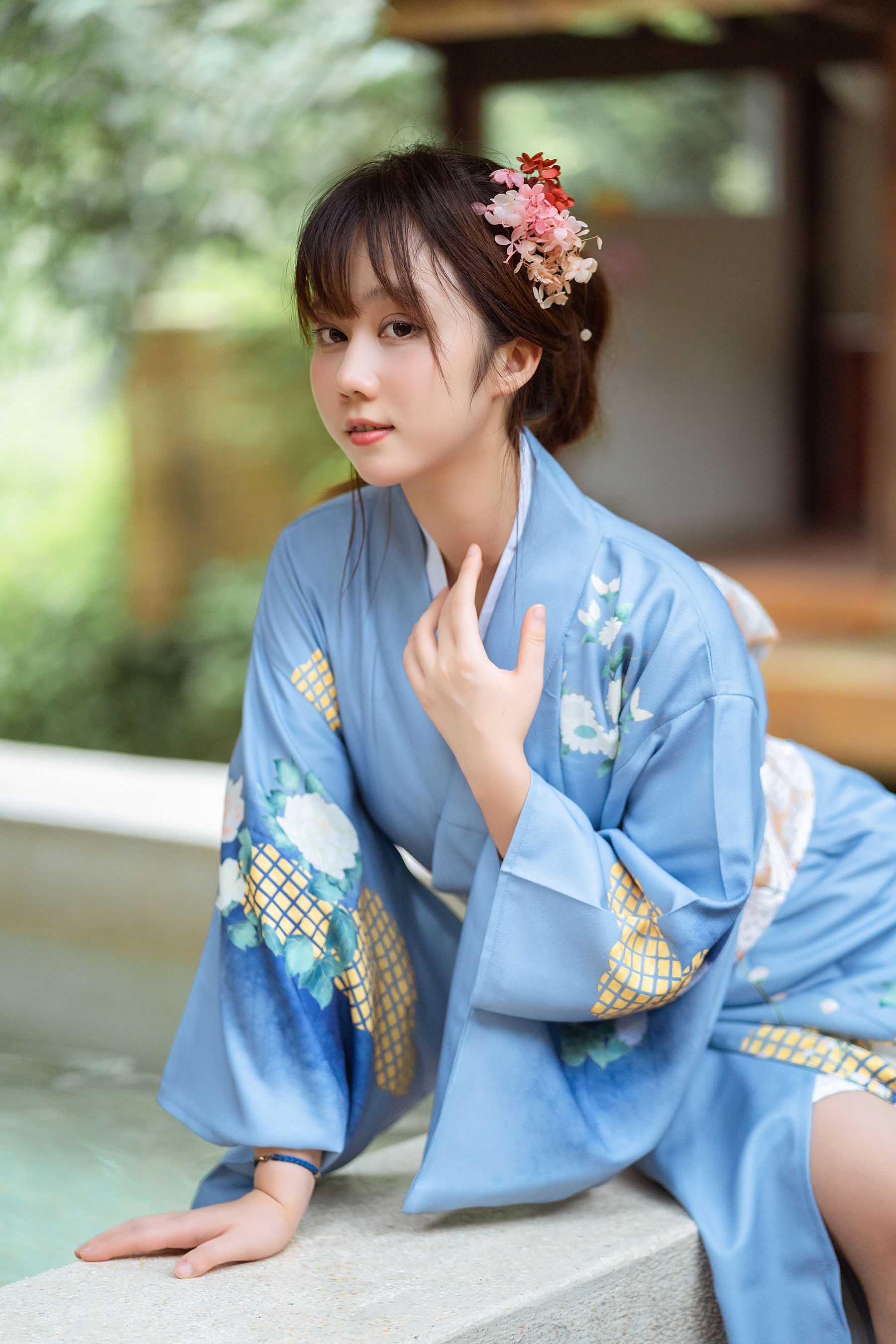 微博福利姬镜酱 私奔之和服 Cosplay-第19张