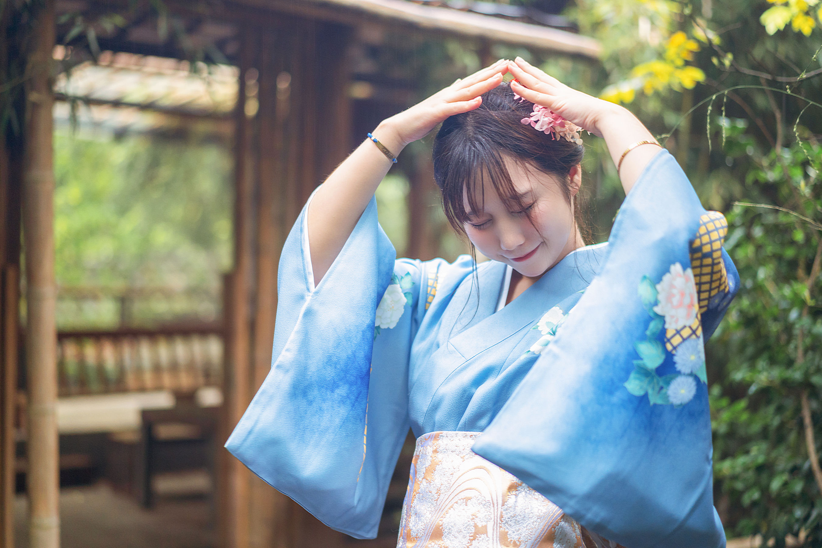 微博福利姬镜酱 私奔之和服 Cosplay-第5张