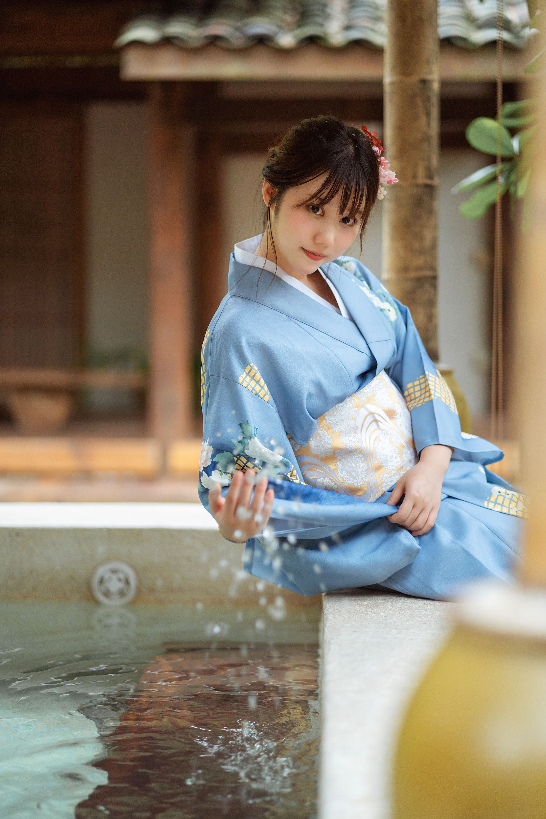 微博福利姬镜酱 私奔之和服 Cosplay-第18张
