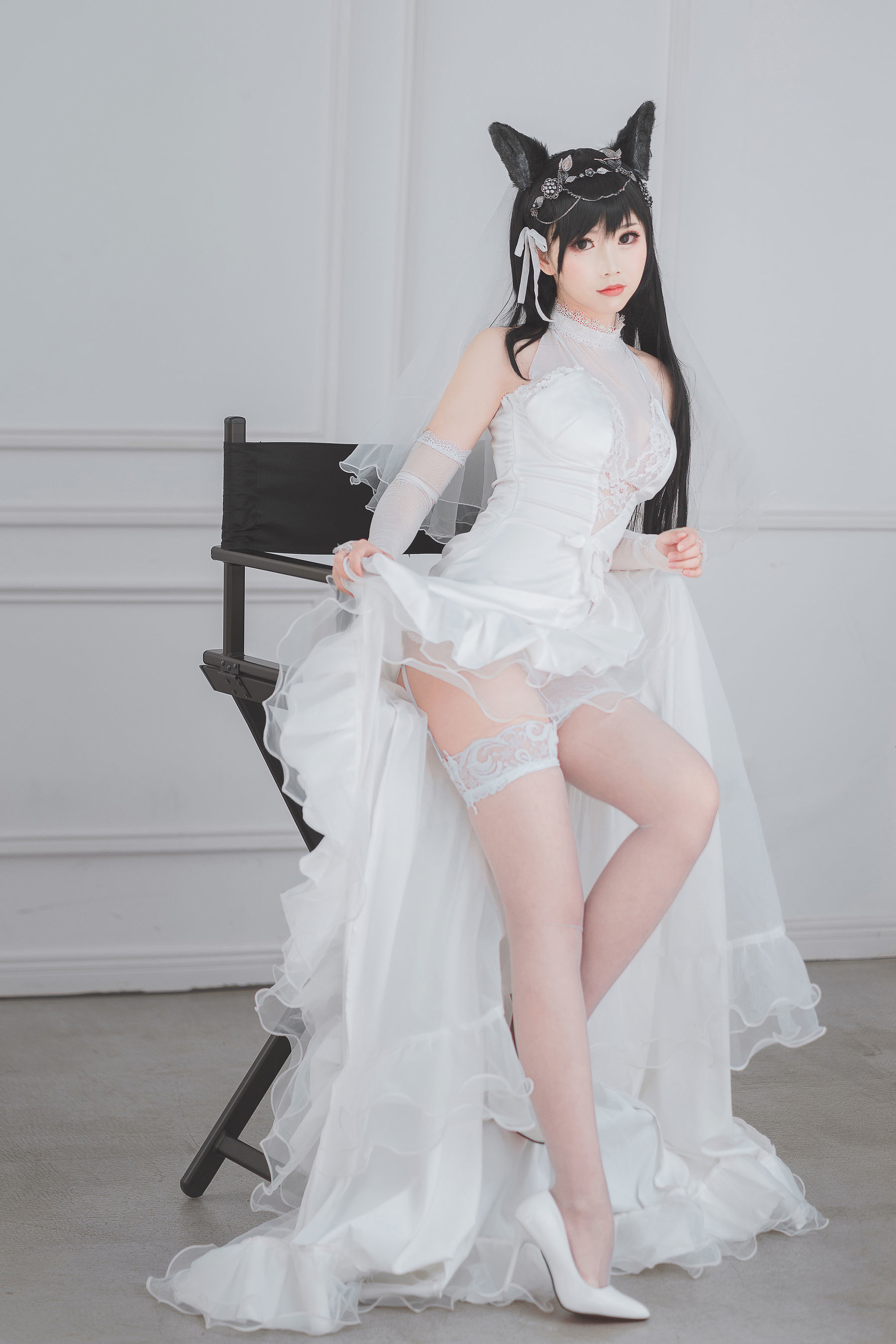 [萝莉COS] 面饼仙儿 – 爱宕花嫁 Cosplay-第4张
