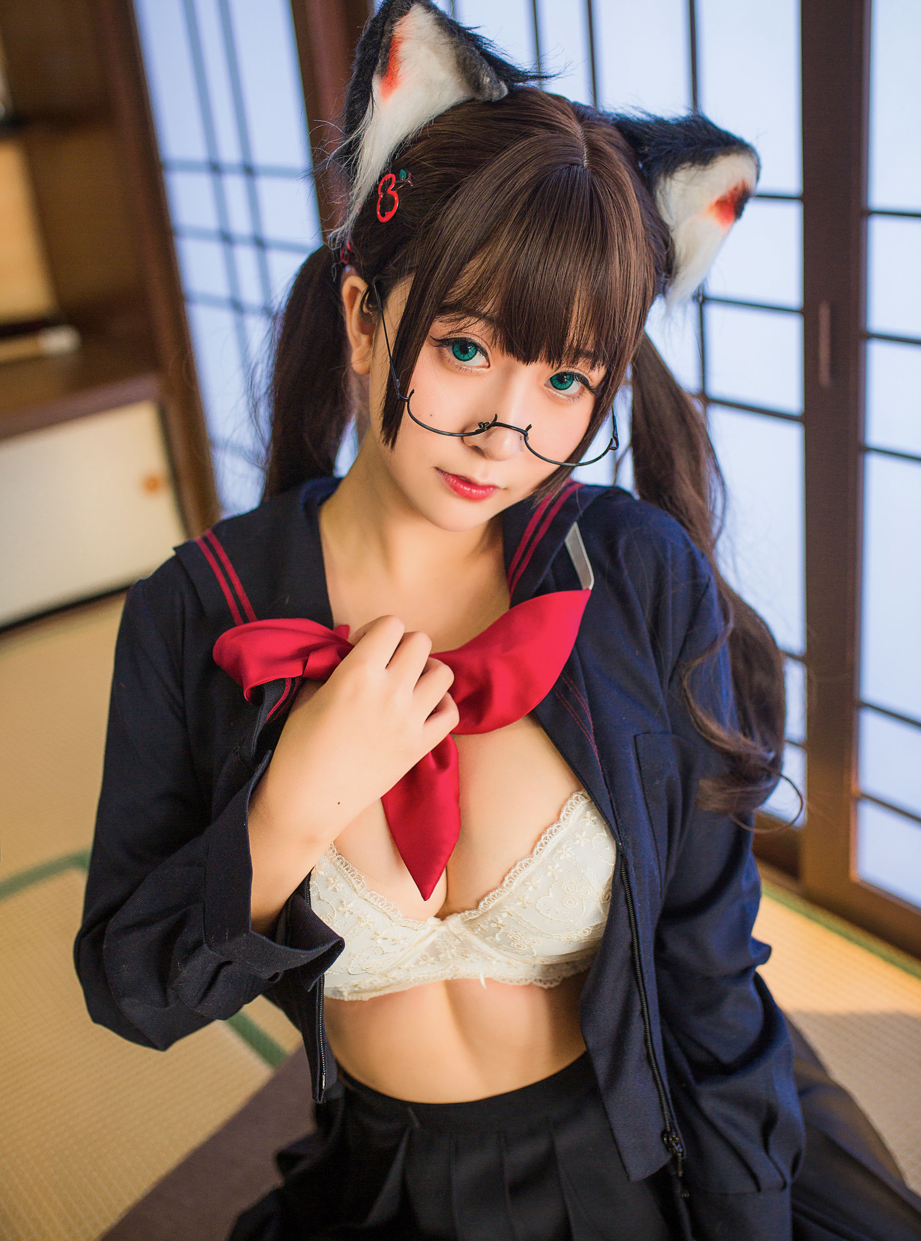 [萝莉COS] 巨乳猫九酱Sakura – 兽の物语 Cosplay-第59张