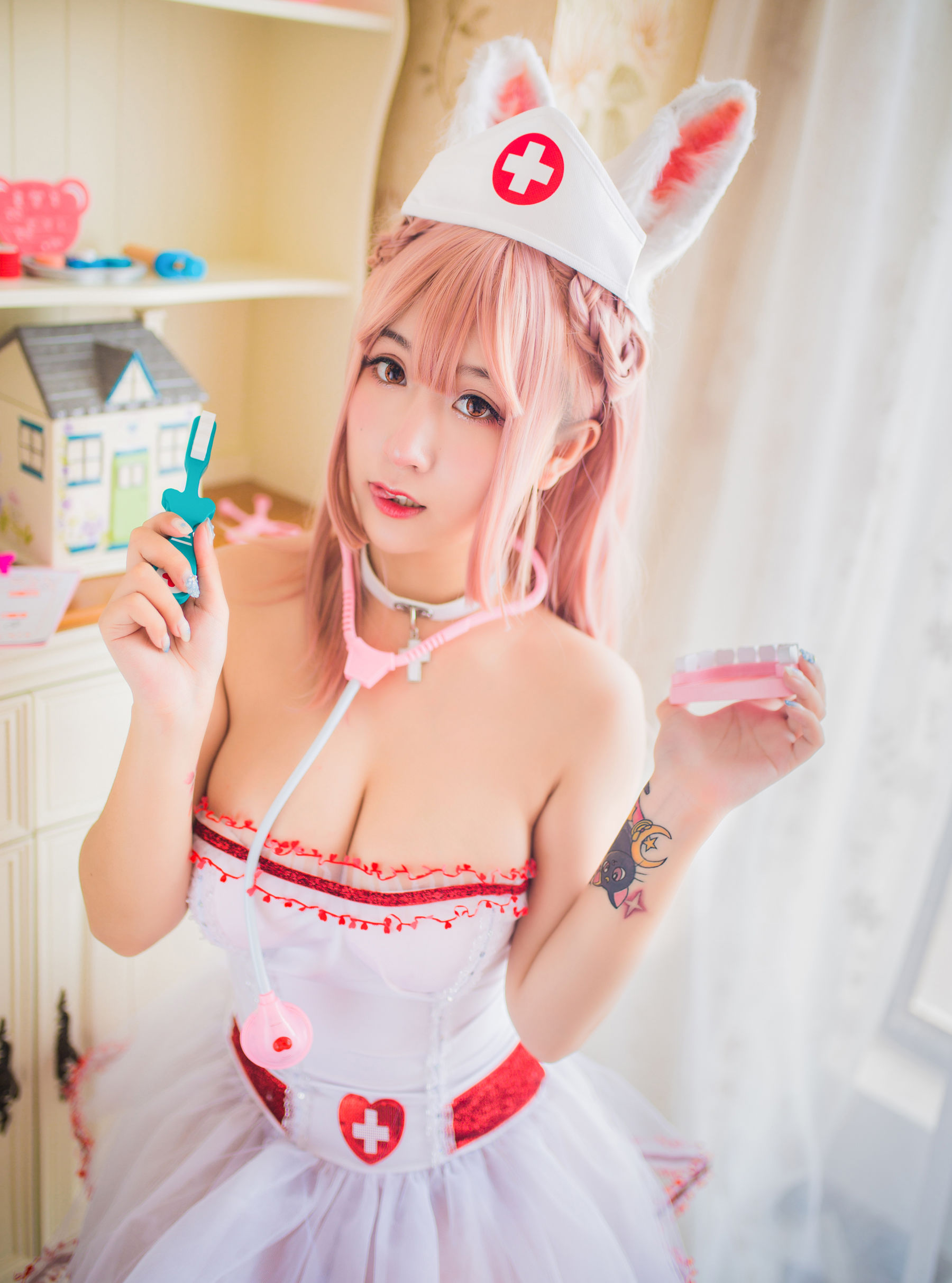 [萝莉COS] 巨乳猫九酱Sakura – 兽の物语 Cosplay-第40张