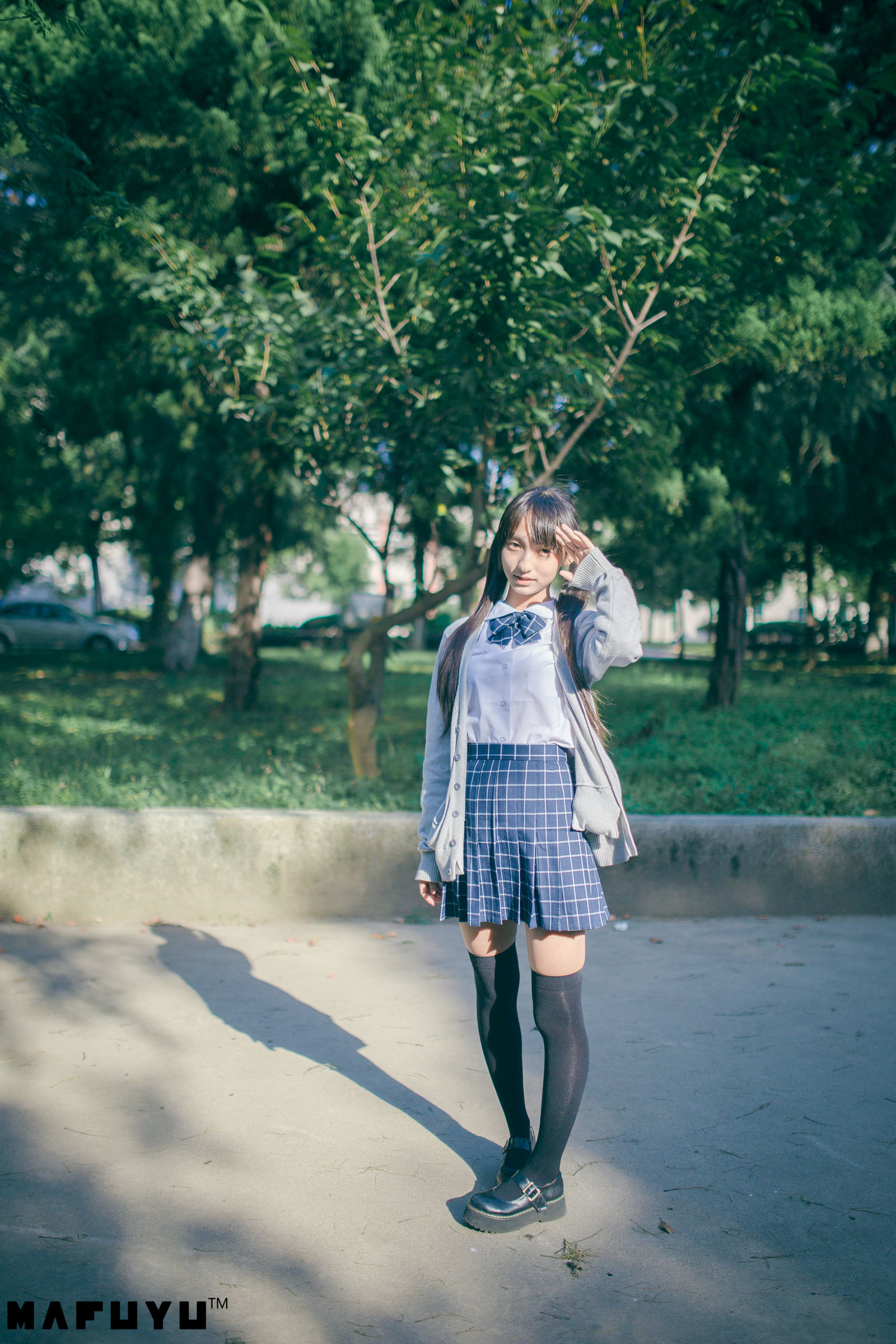 [萝莉COS] 神楽板真冬 阳光校服系列套图 Cosplay-第61张