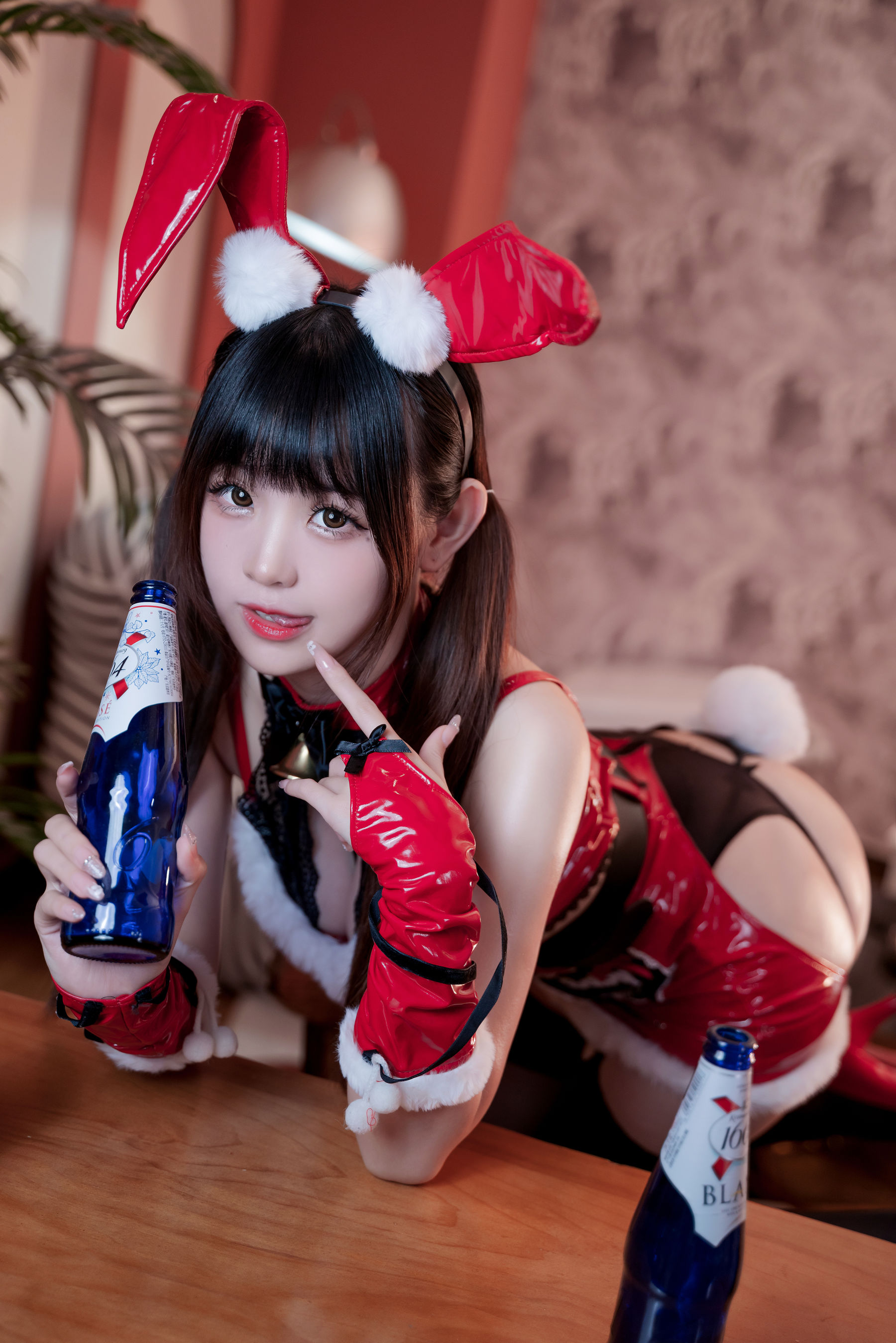 miko酱ww – 圣诞兔兔 Cosplay-第1张