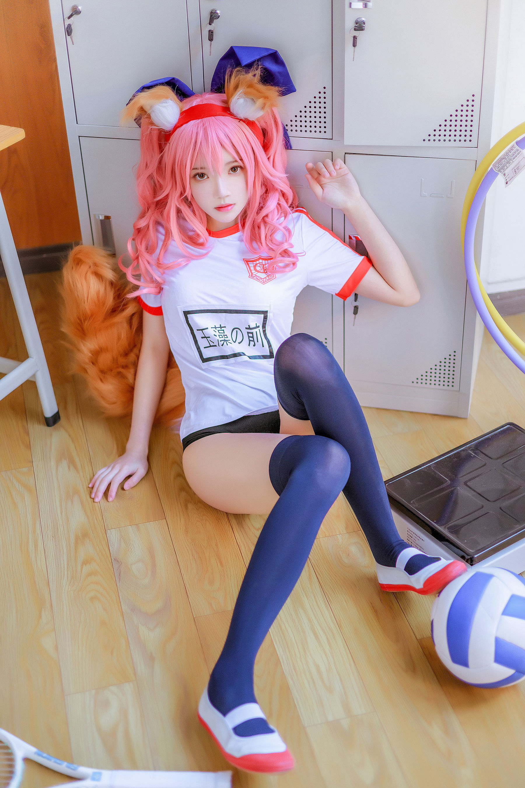 桜桃喵 – 玉藻前体操服 Cosplay-第2张
