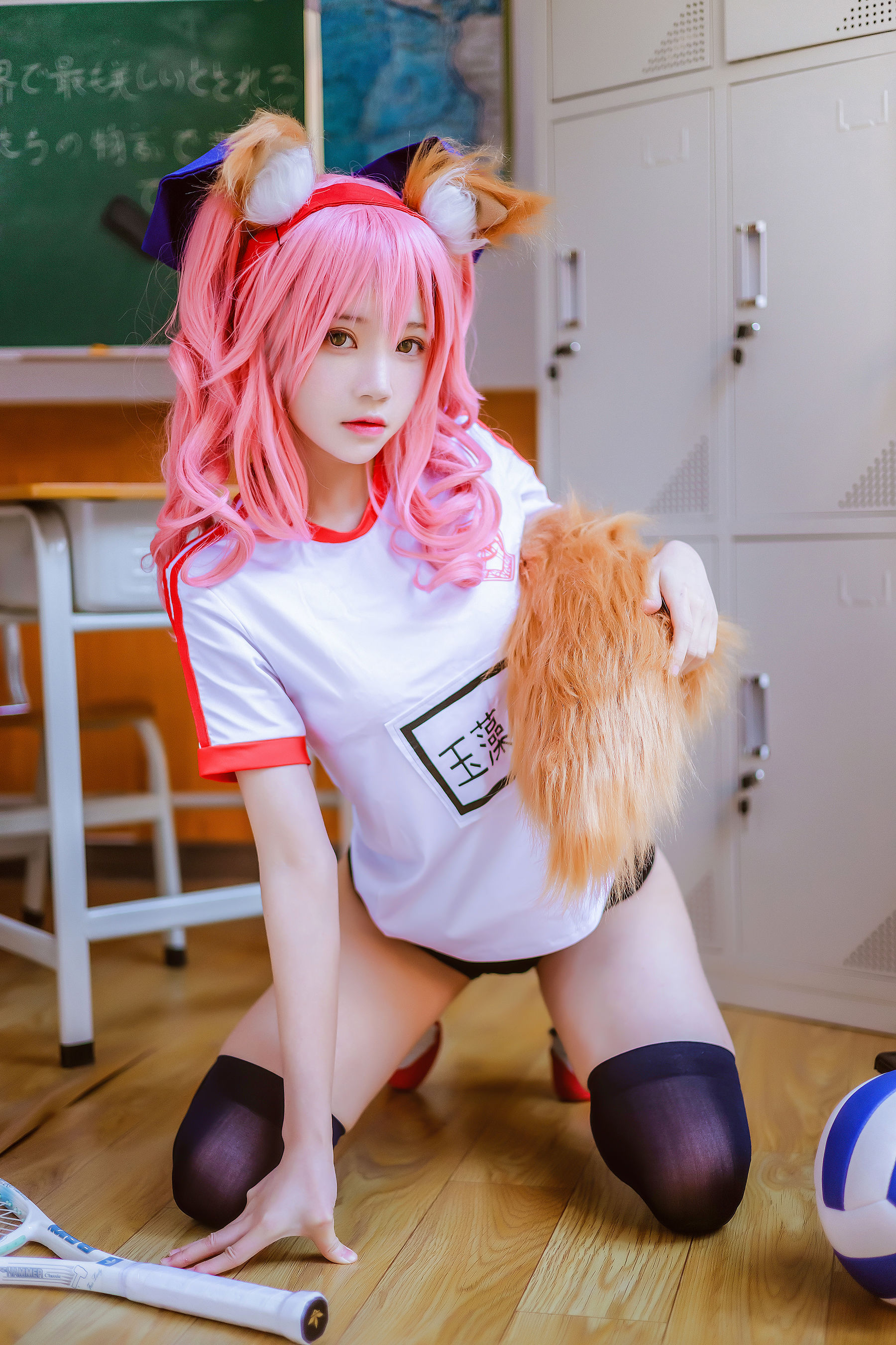 桜桃喵 – 玉藻前体操服 Cosplay-第28张