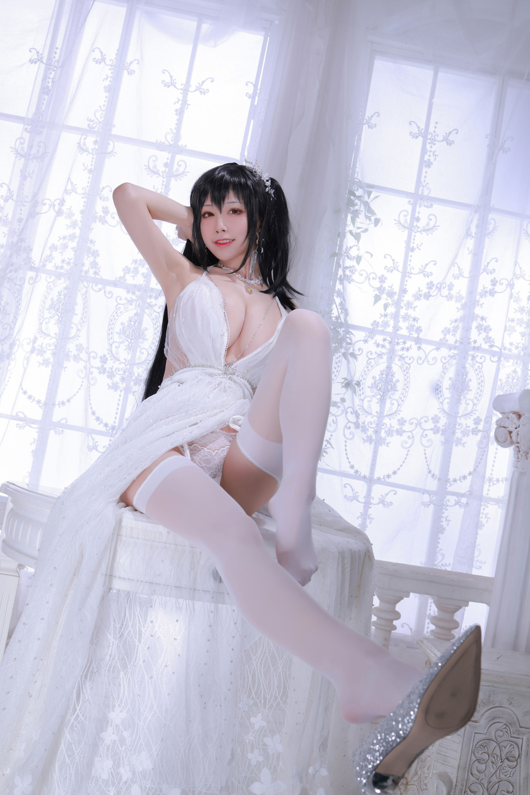 动漫博主水淼aqua – 大凤婚纱 Cosplay-第5张
