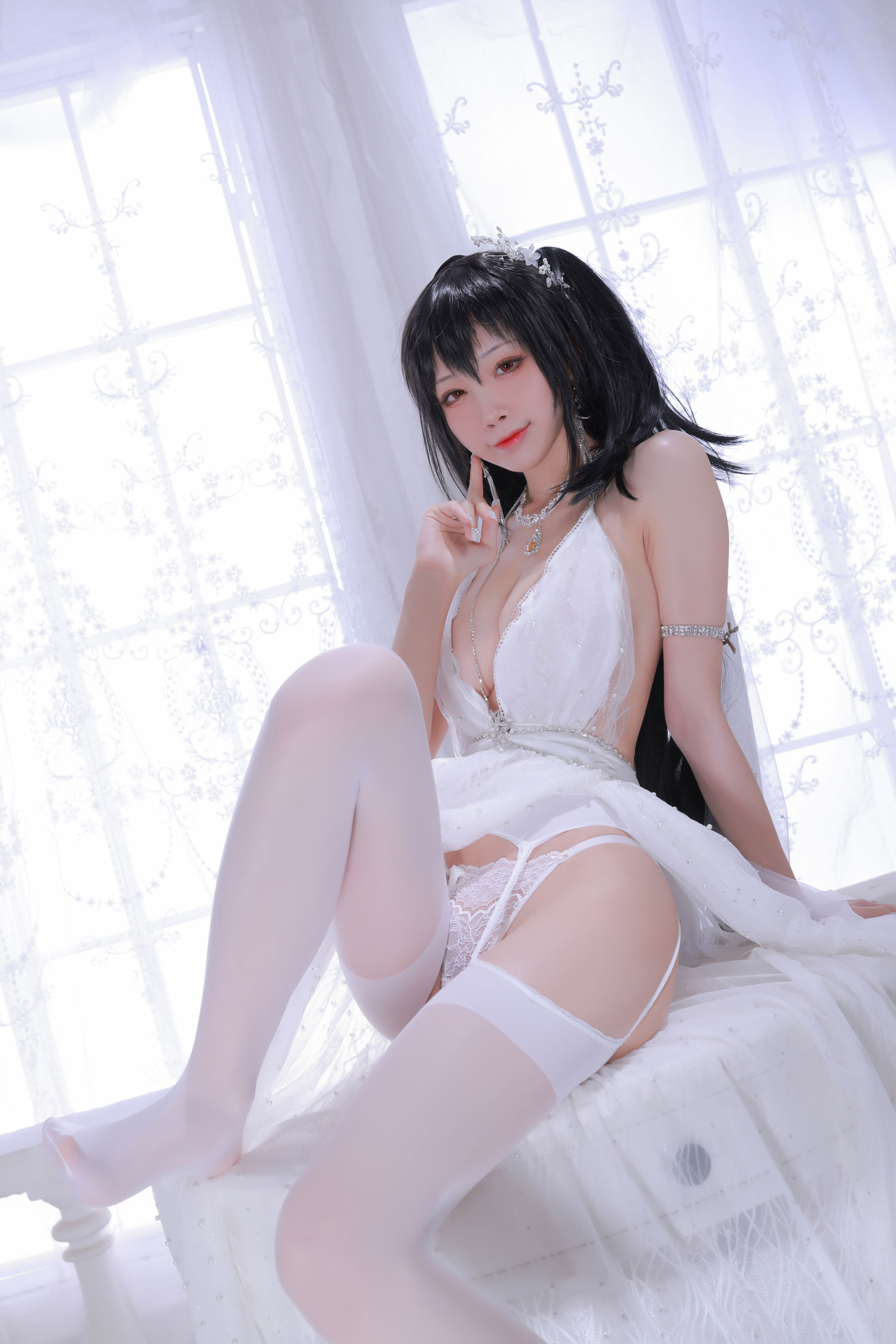 动漫博主水淼aqua – 大凤婚纱 Cosplay-第14张