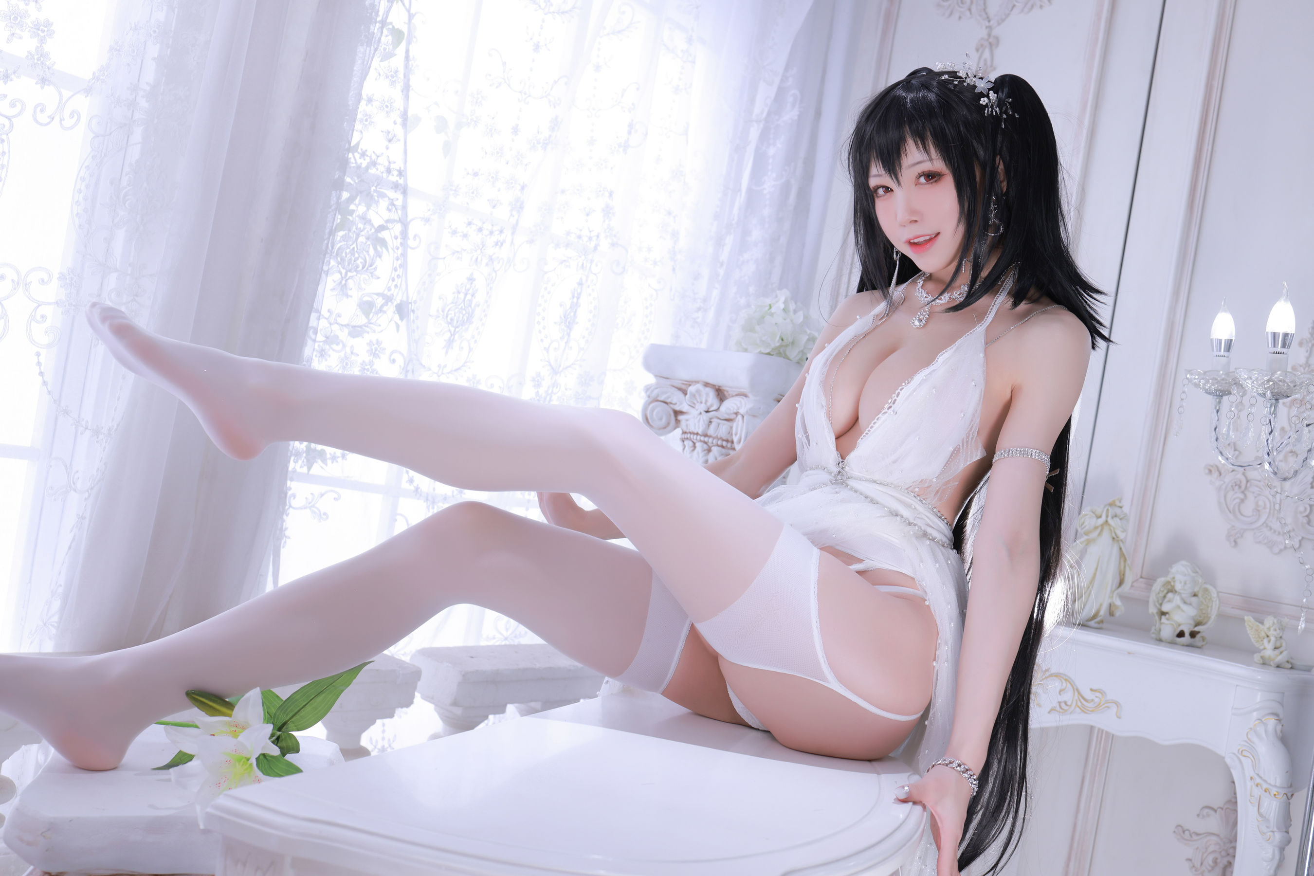 动漫博主水淼aqua – 大凤婚纱 Cosplay-第63张