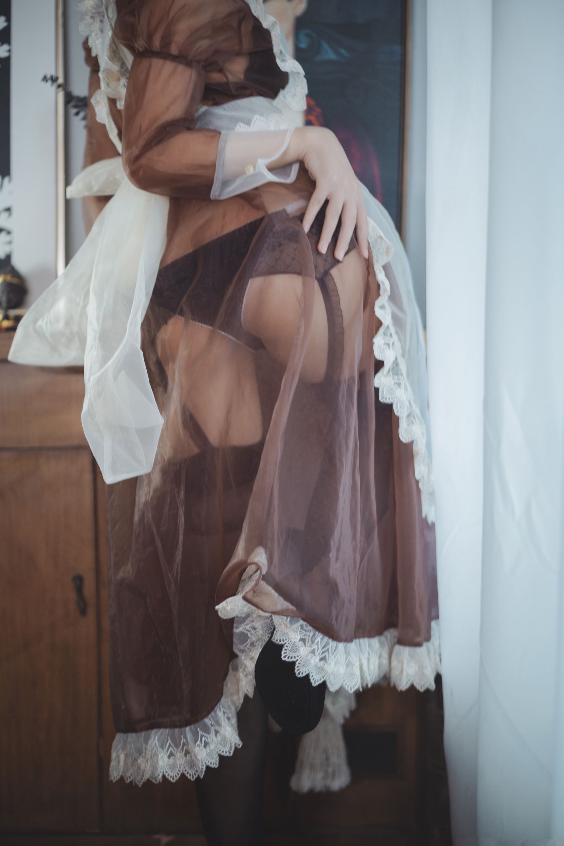 COSER美女逐月su 透明女仆 Cosplay-第46张
