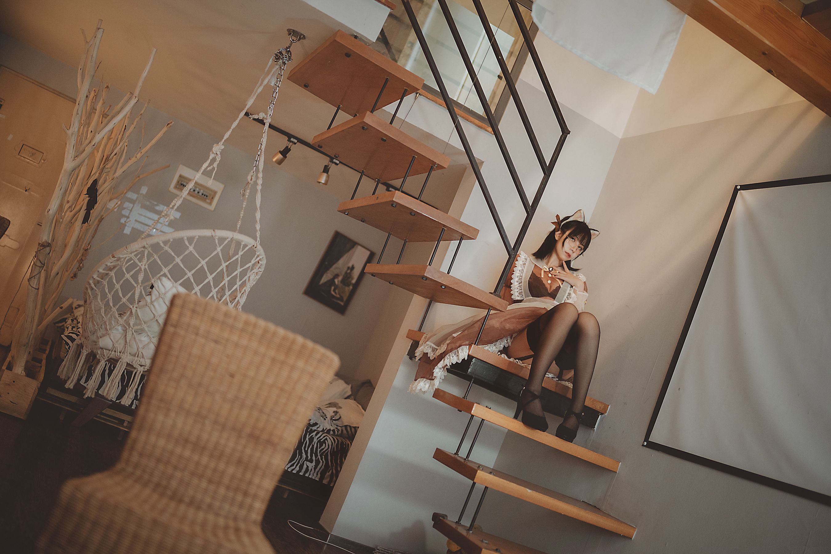 COSER美女逐月su 透明女仆 Cosplay-第44张
