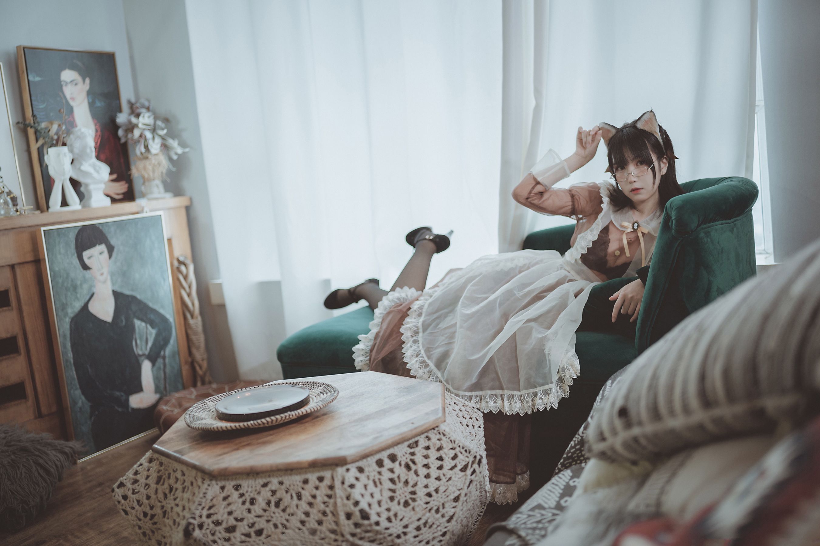 COSER美女逐月su 透明女仆 Cosplay-第7张