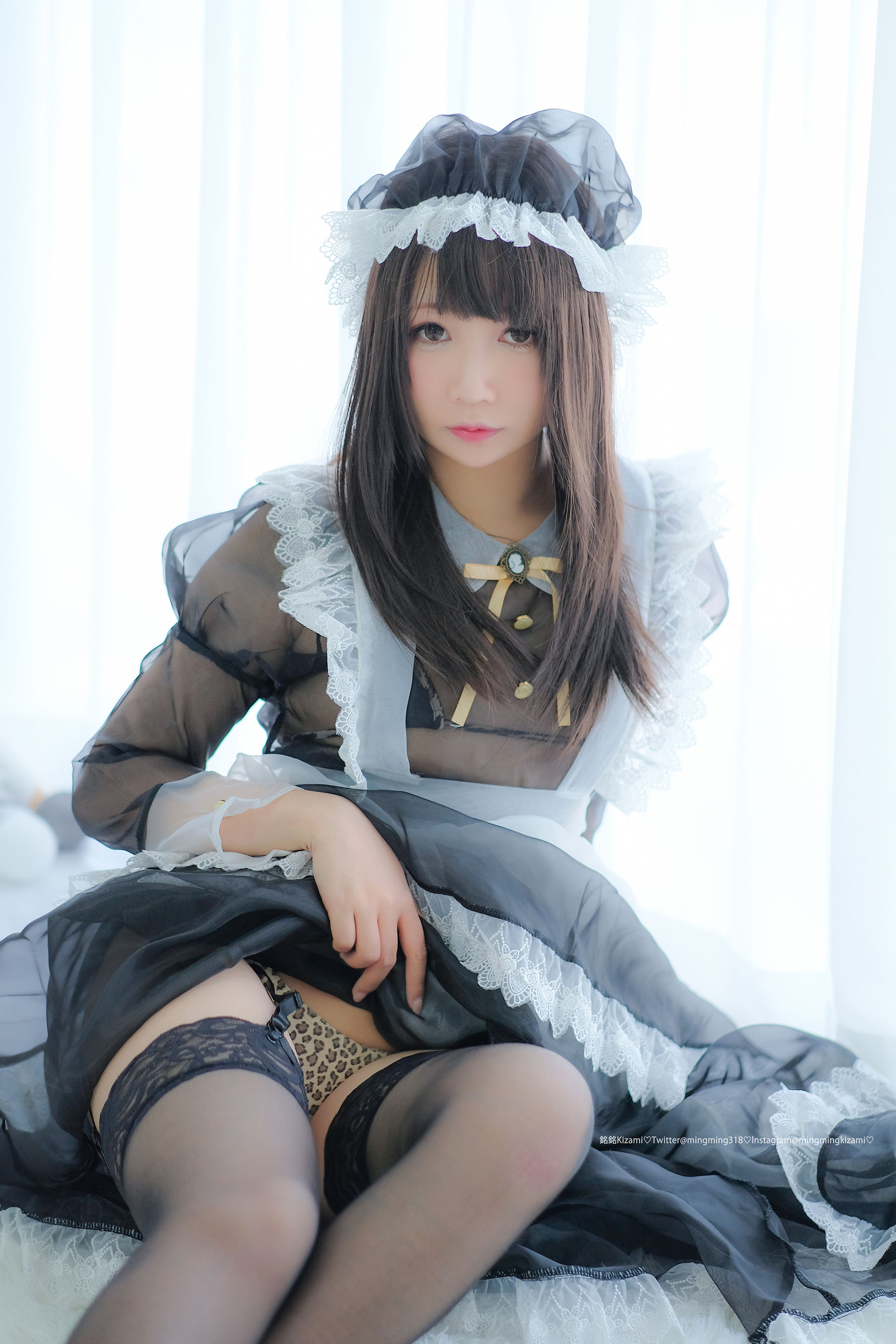 銘銘Kizami 自撮りVol.15 透明女仆 Cosplay-第82张