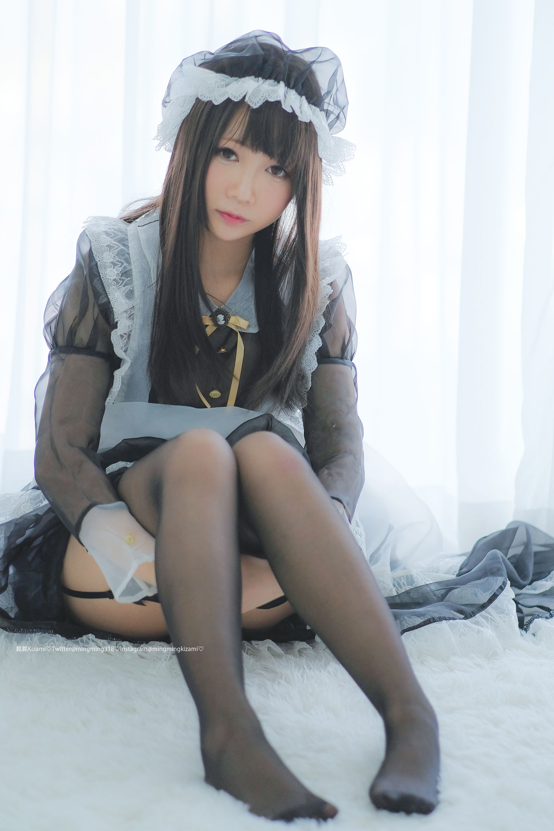 銘銘Kizami 自撮りVol.15 透明女仆 Cosplay-第6张