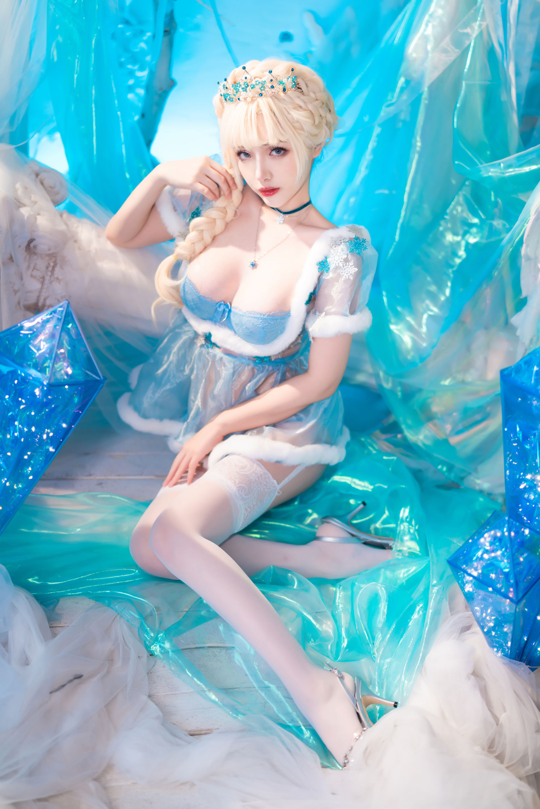 动漫博主雯妹 – 冰雪 Cosplay-第13张