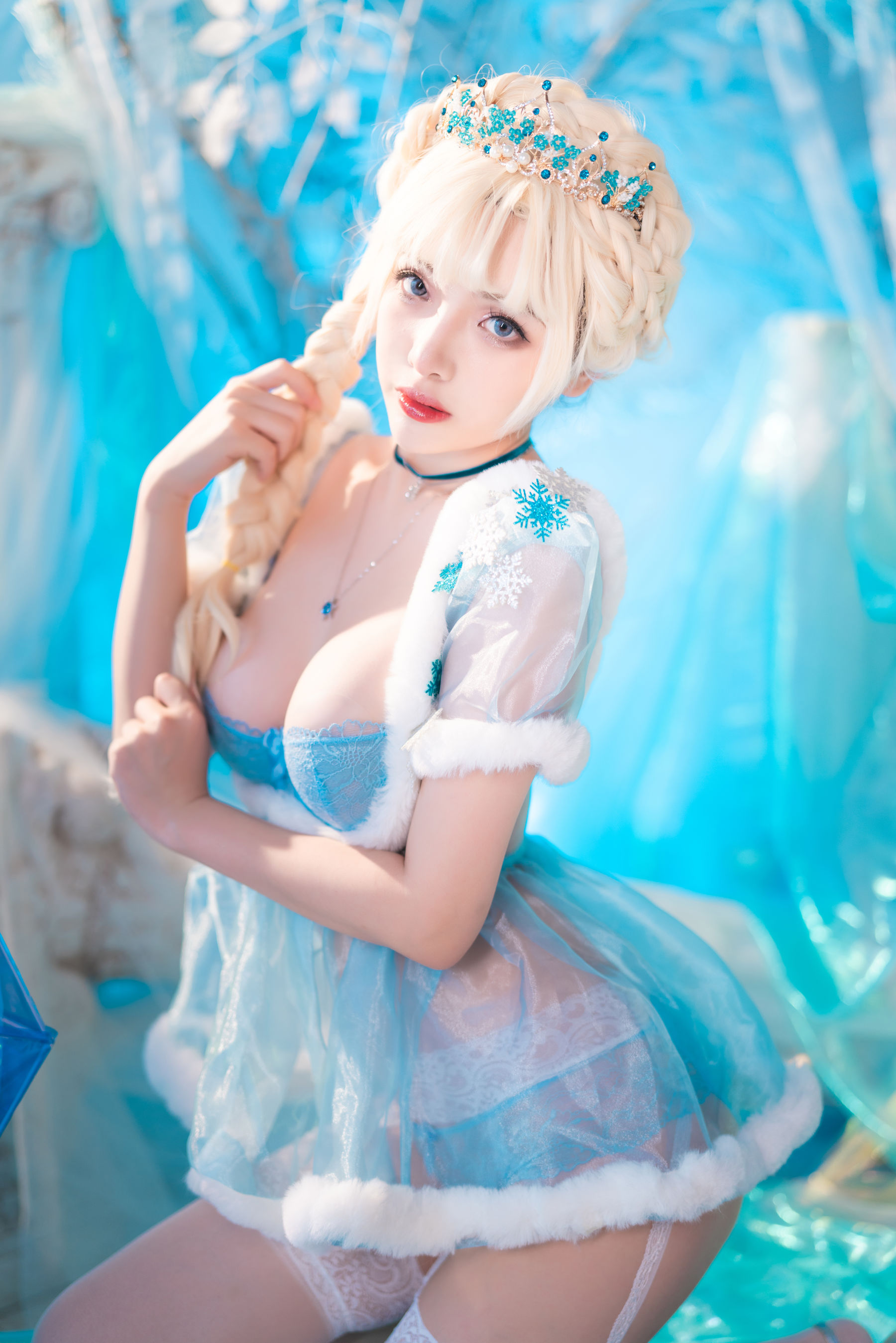 动漫博主雯妹 – 冰雪 Cosplay-第6张