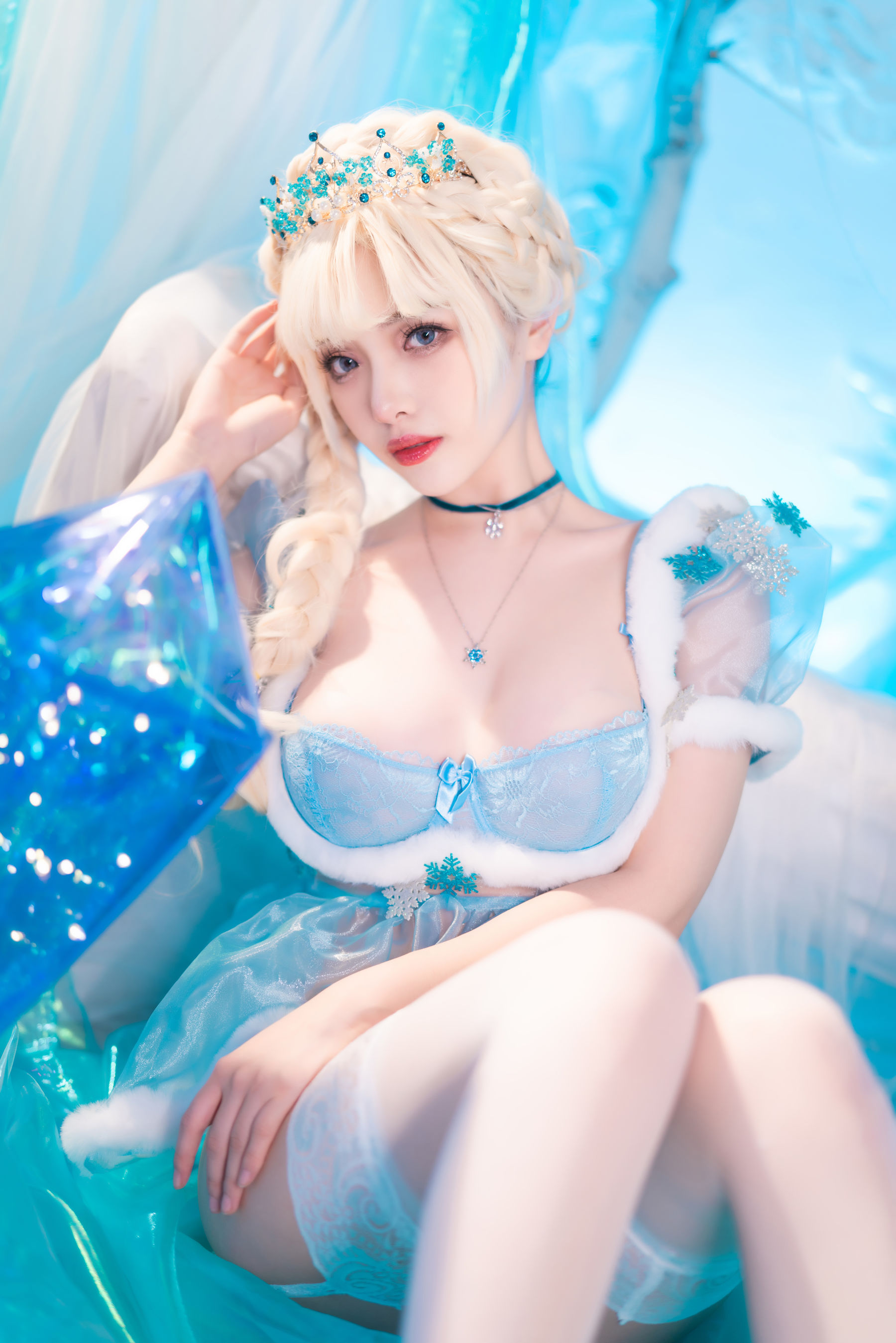 动漫博主雯妹 – 冰雪 Cosplay-第14张
