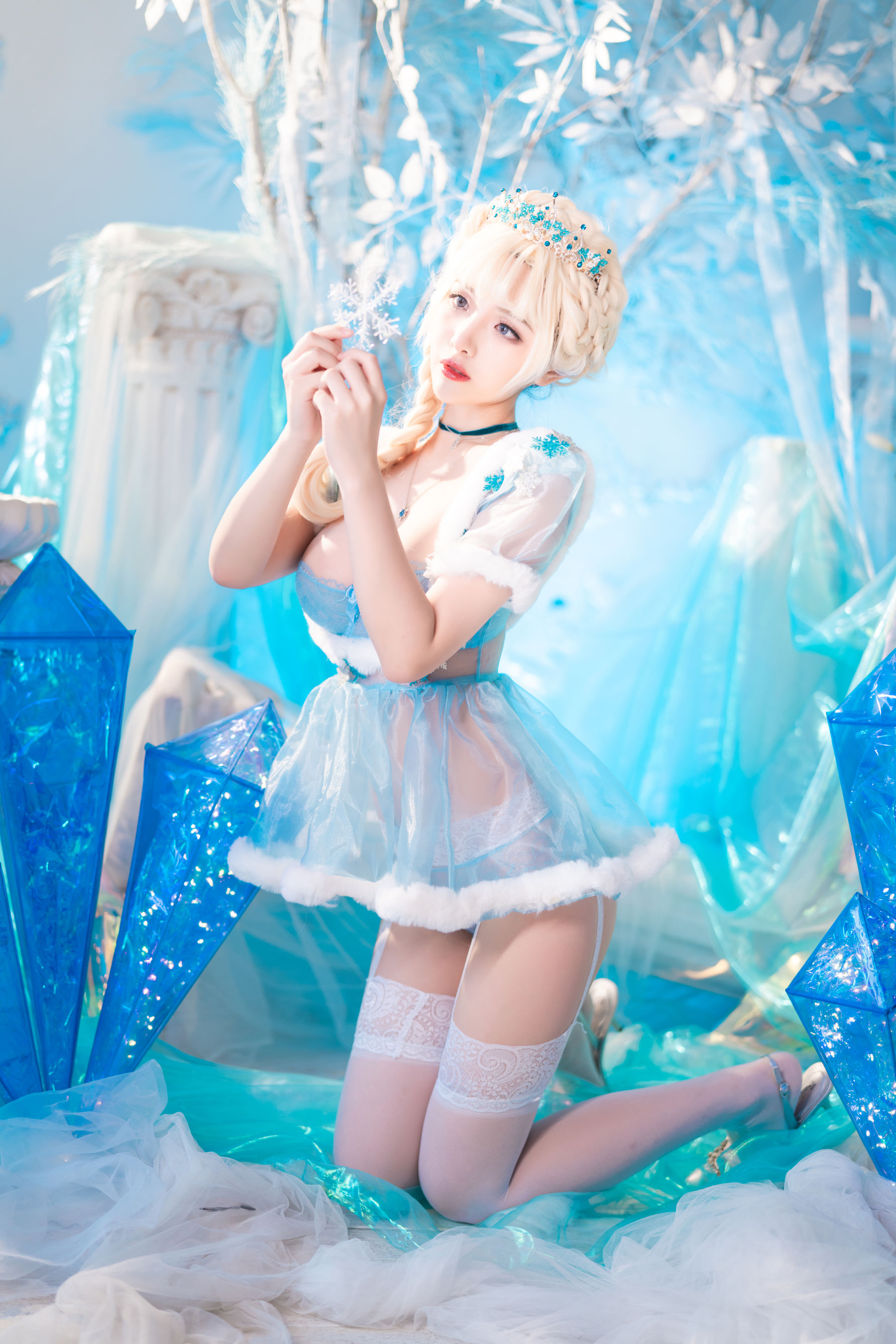 动漫博主雯妹 – 冰雪 Cosplay-第11张