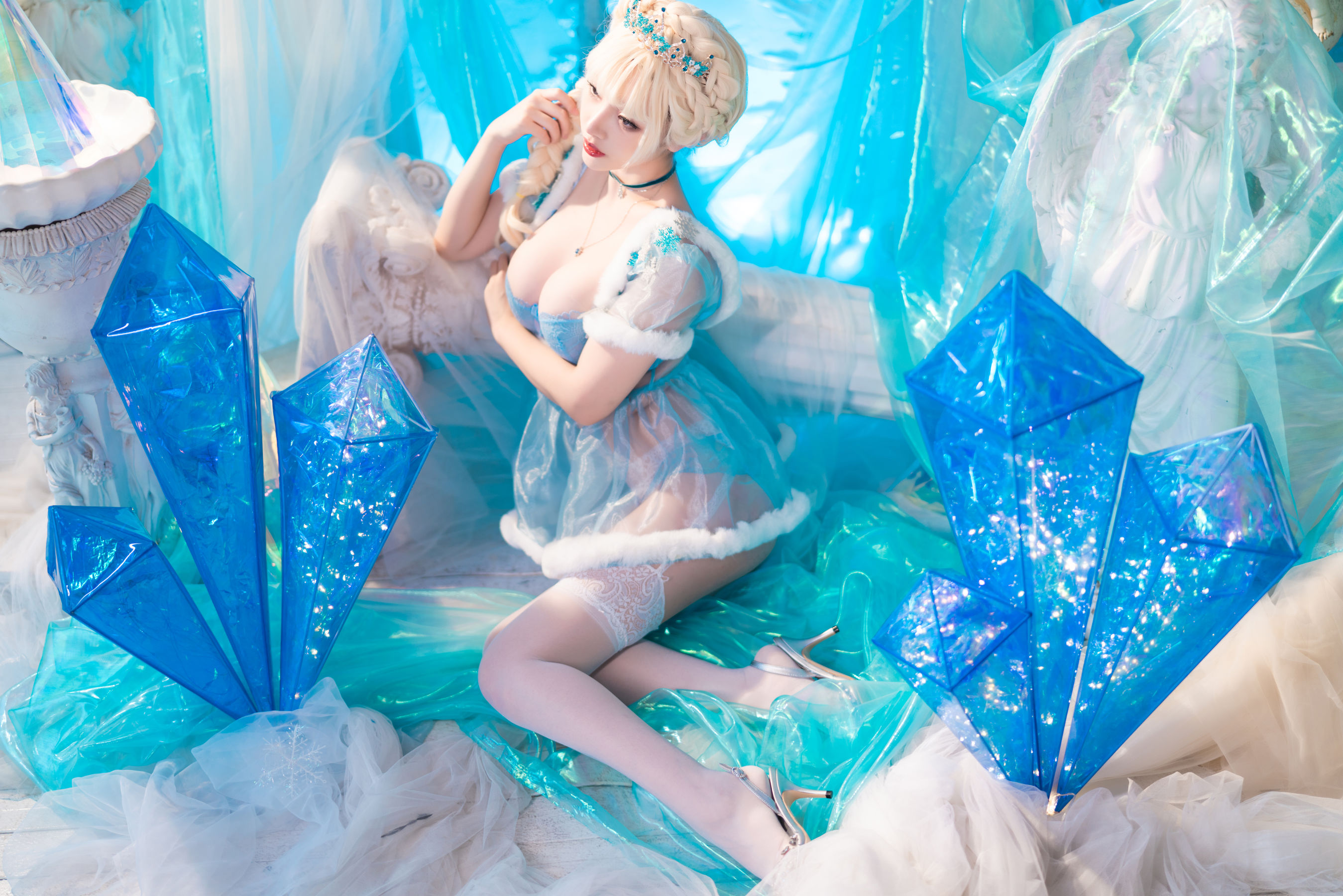 动漫博主雯妹 – 冰雪 Cosplay-第12张
