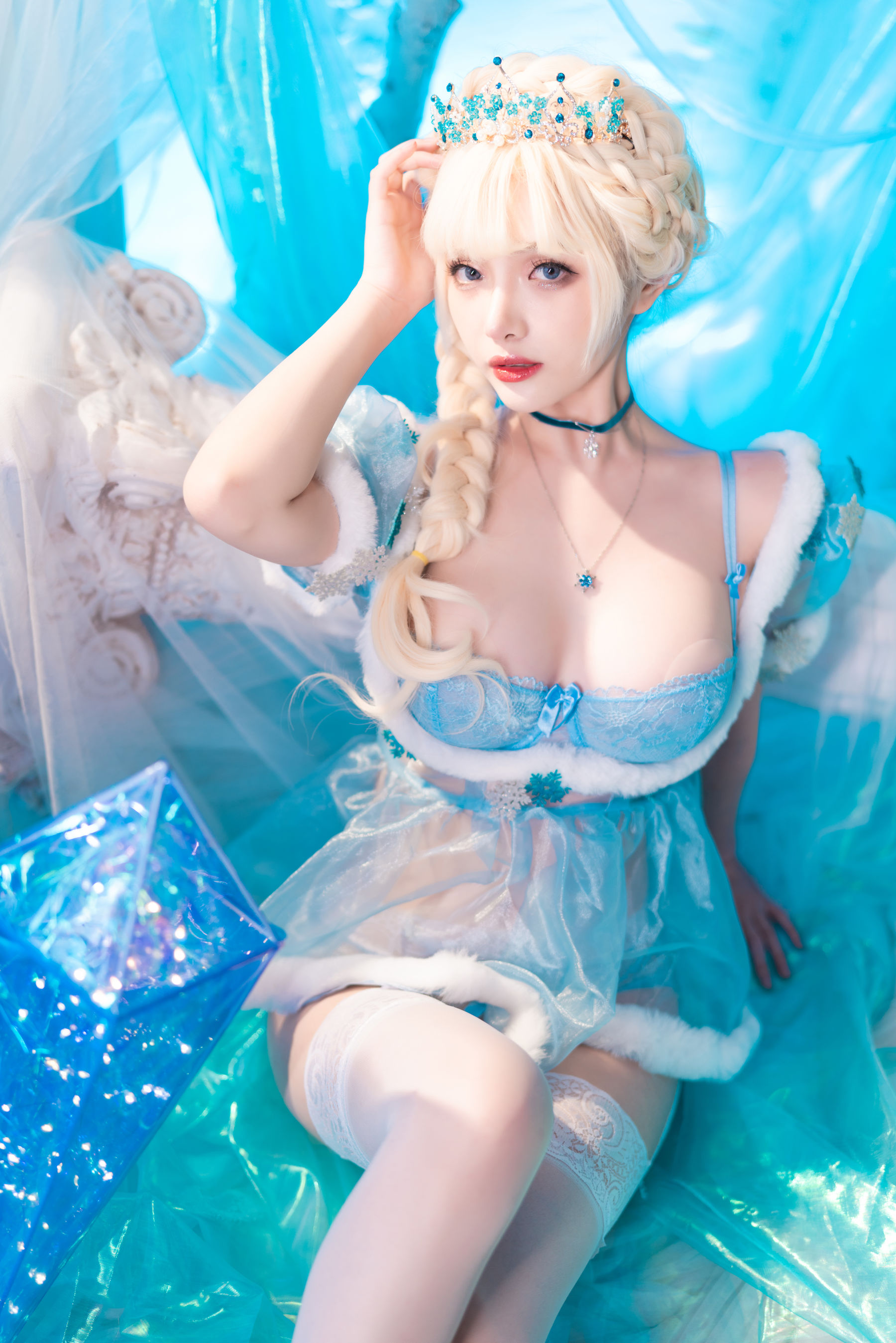 动漫博主雯妹 – 冰雪 Cosplay-第10张