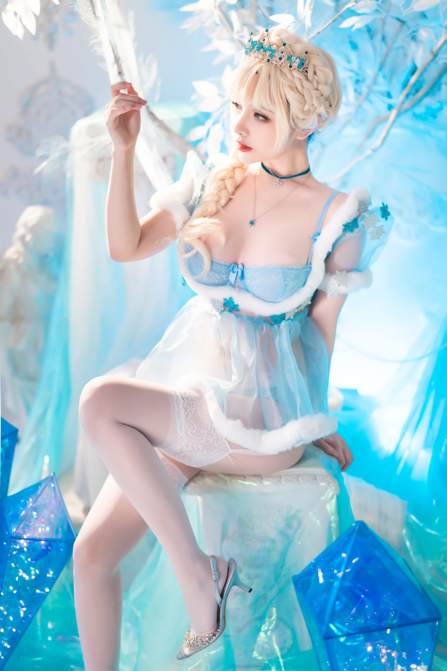 动漫博主雯妹 – 冰雪 Cosplay-第21张