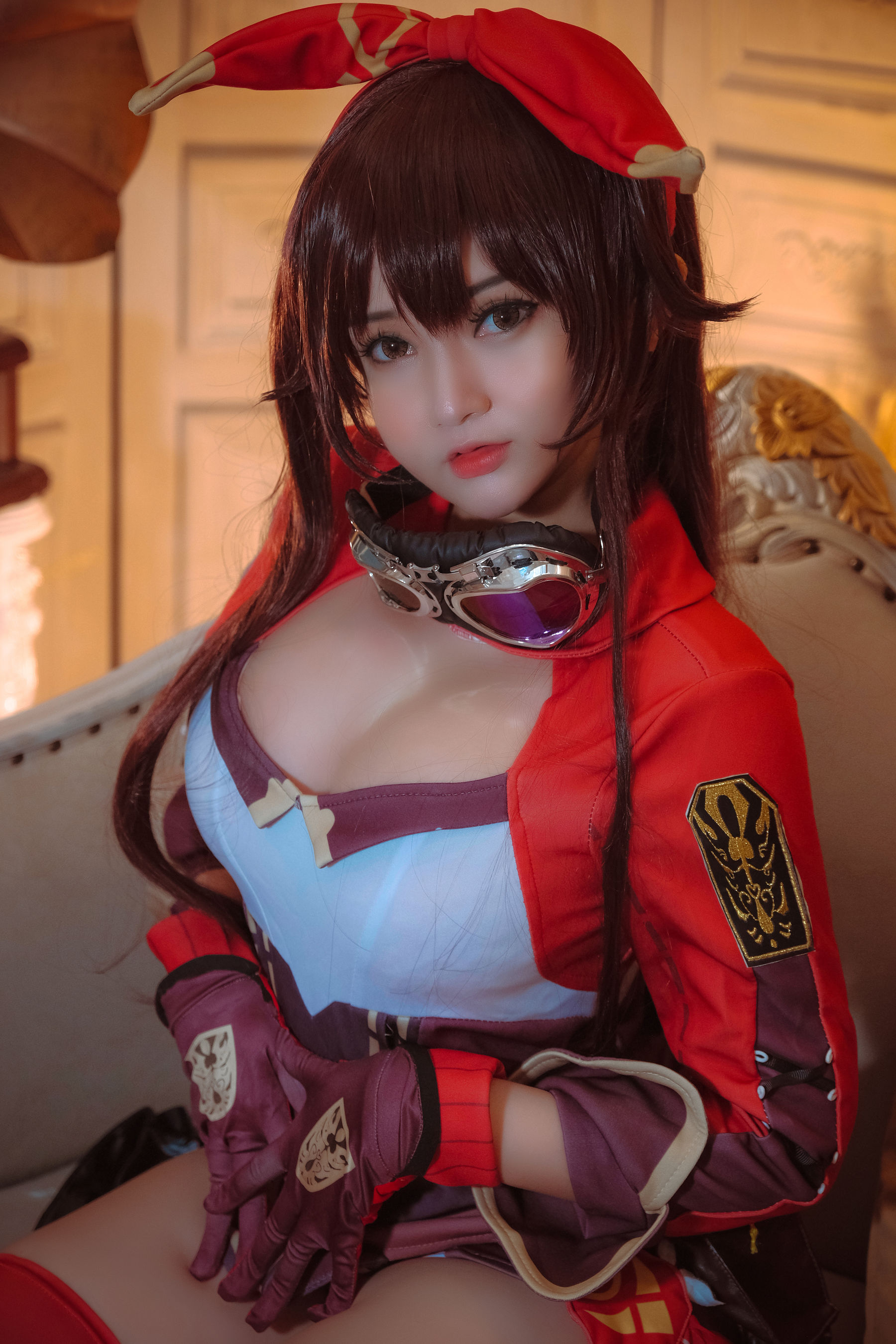 Coser小姐姐Potato Godzilla – Amber (Genshin Impact) Cosplay-第4张