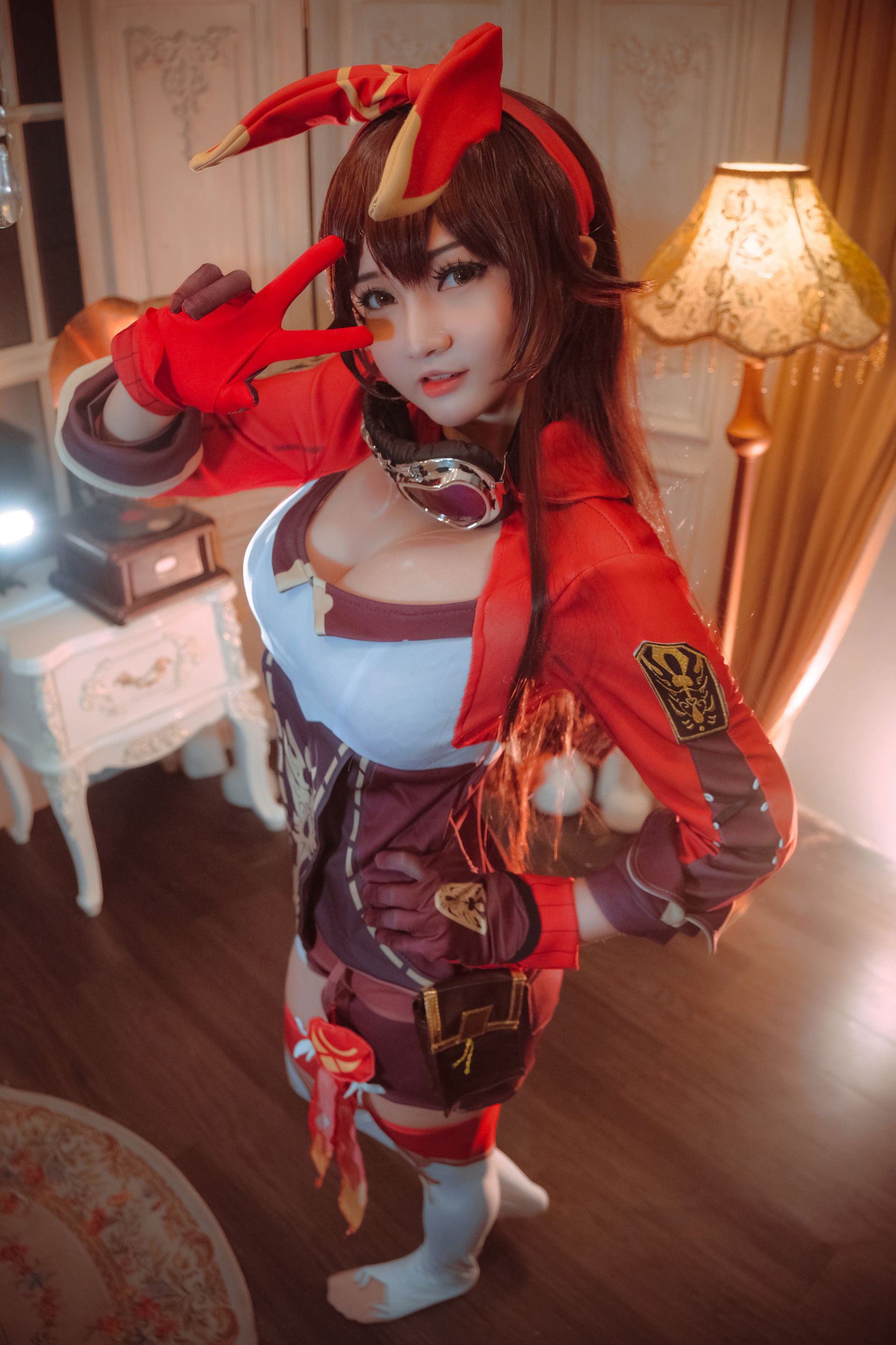 Coser小姐姐Potato Godzilla – Amber (Genshin Impact) Cosplay-第2张