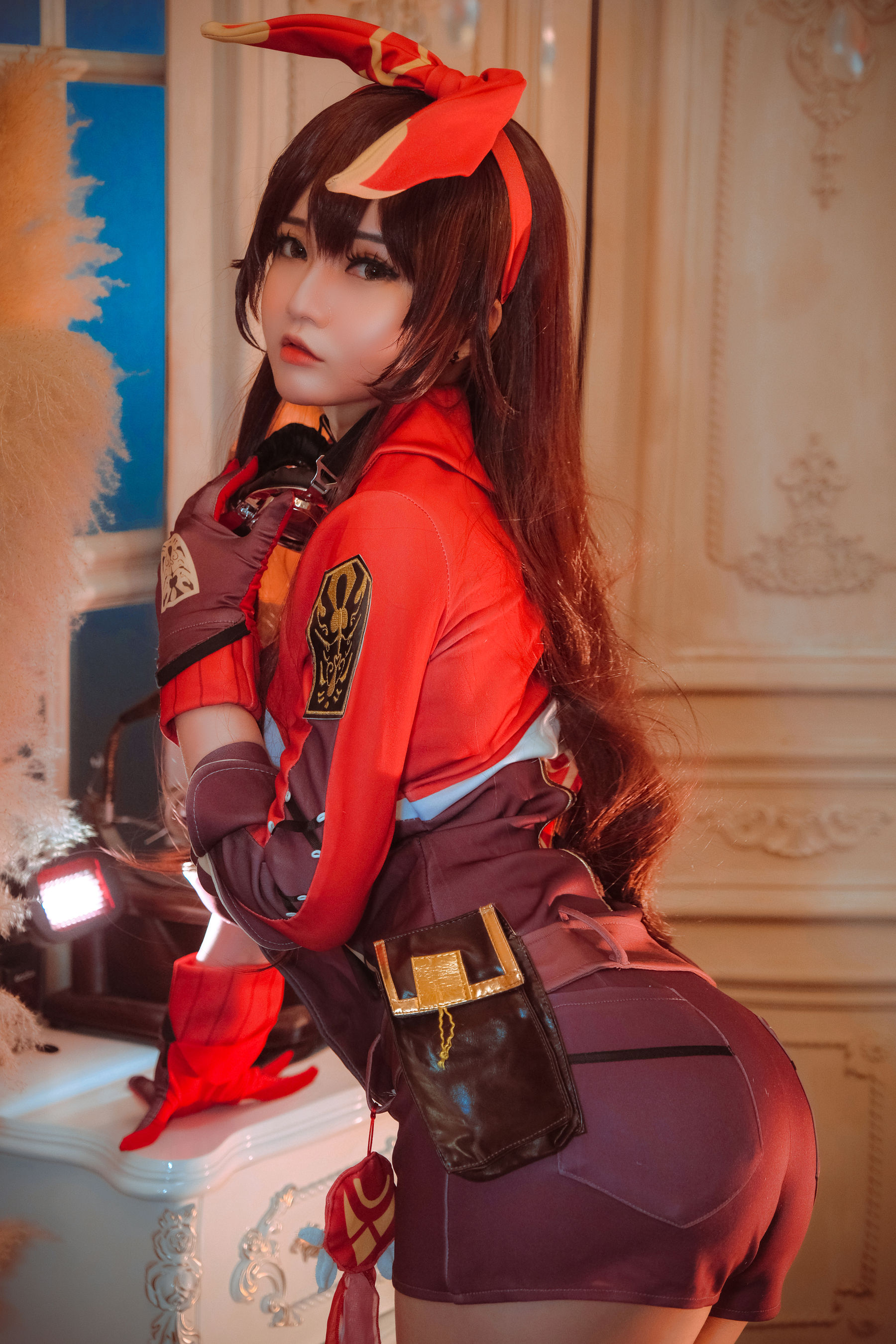 Coser小姐姐Potato Godzilla – Amber (Genshin Impact) Cosplay-第3张