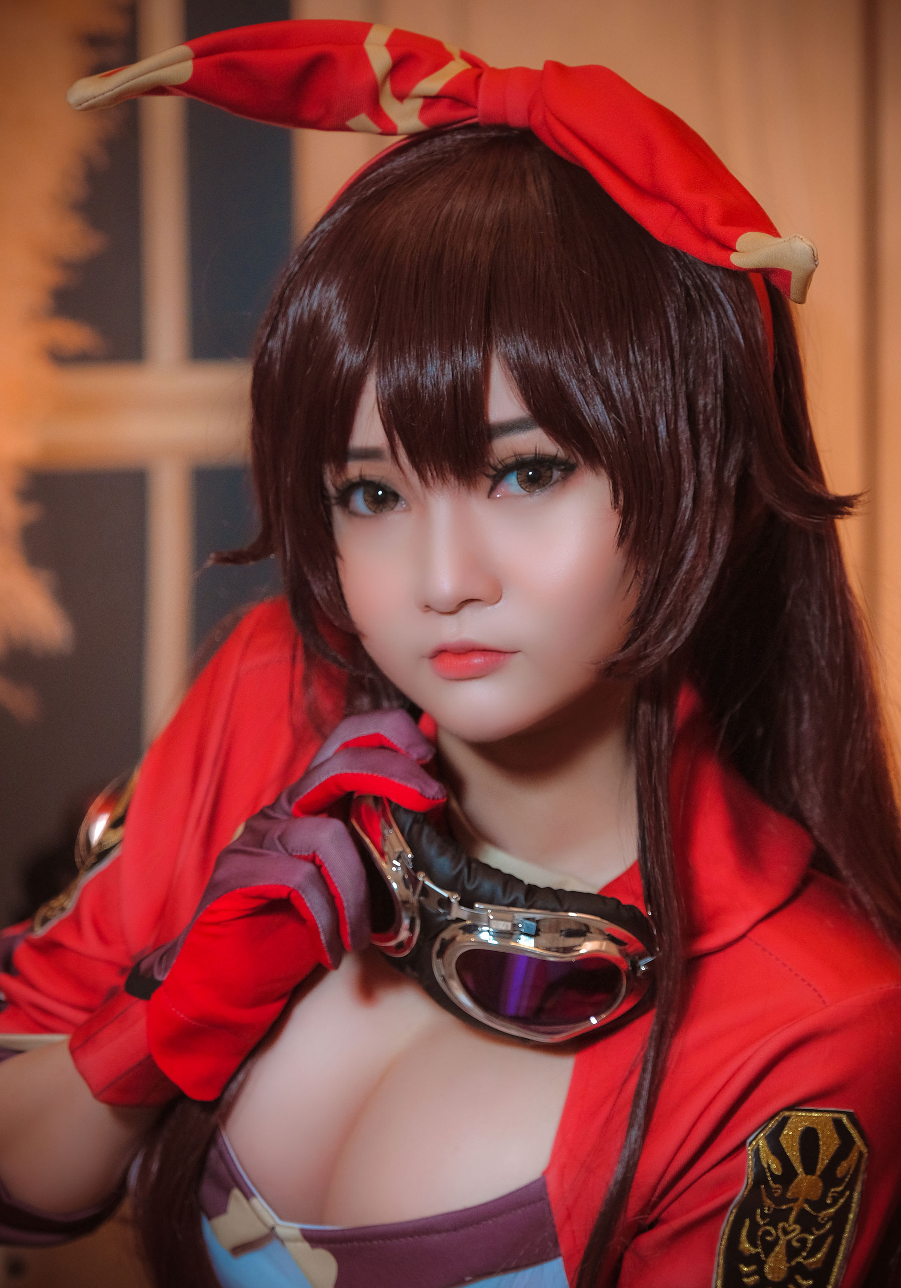 Coser小姐姐Potato Godzilla – Amber (Genshin Impact) Cosplay-第8张