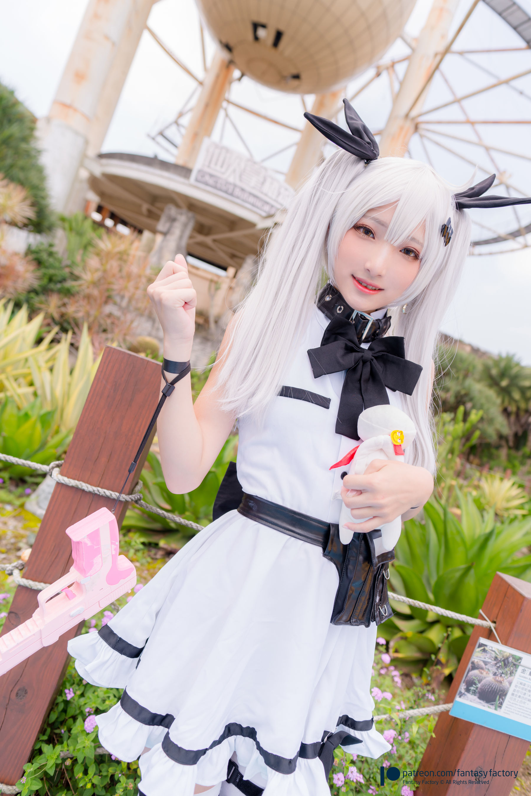 [Cosplay写真] 小丁 《Fantasy Factory》 – 2019.11 黑白 薄纱 网袜 Cosplay-第74张